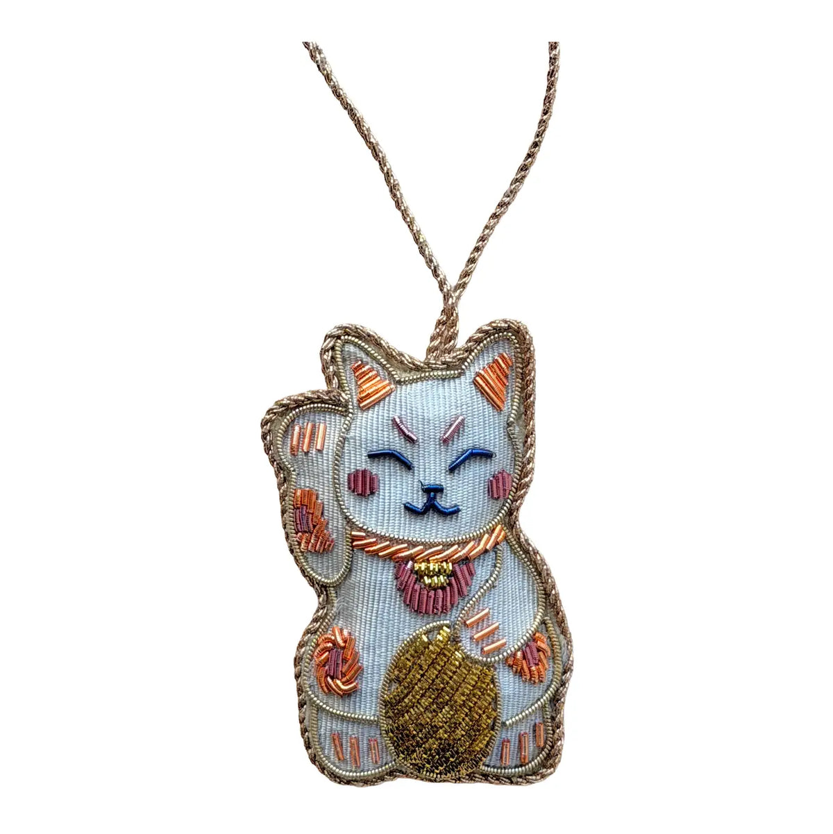 Lucky Cat | Embroidered Decoration