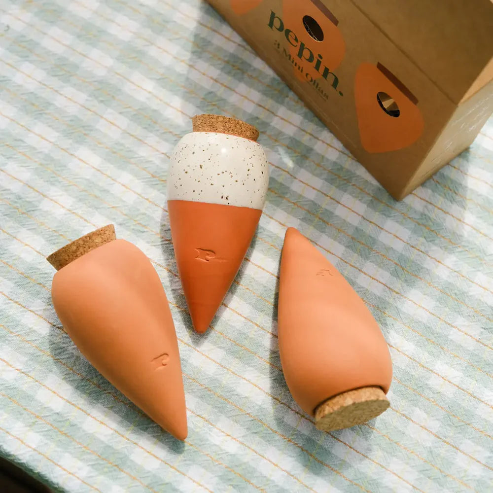Pepin Trio Iconics Mini Ollas – Terracotta & Speckle Gift Set