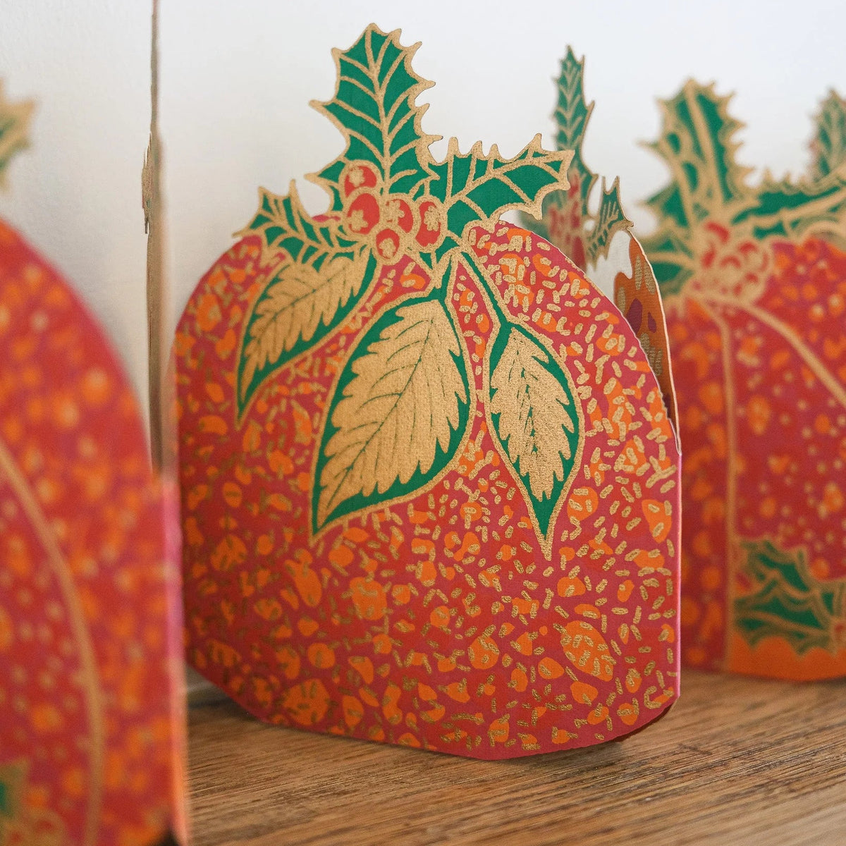 Christmas Puddings Concertina Garland | East End Press