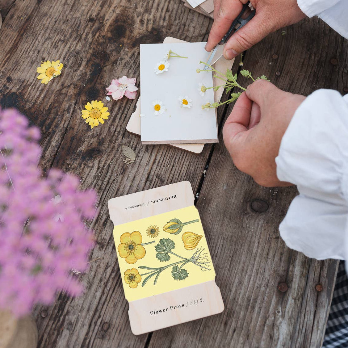 Pocket Flower Press – Vintage Buttercup | Studio Wald