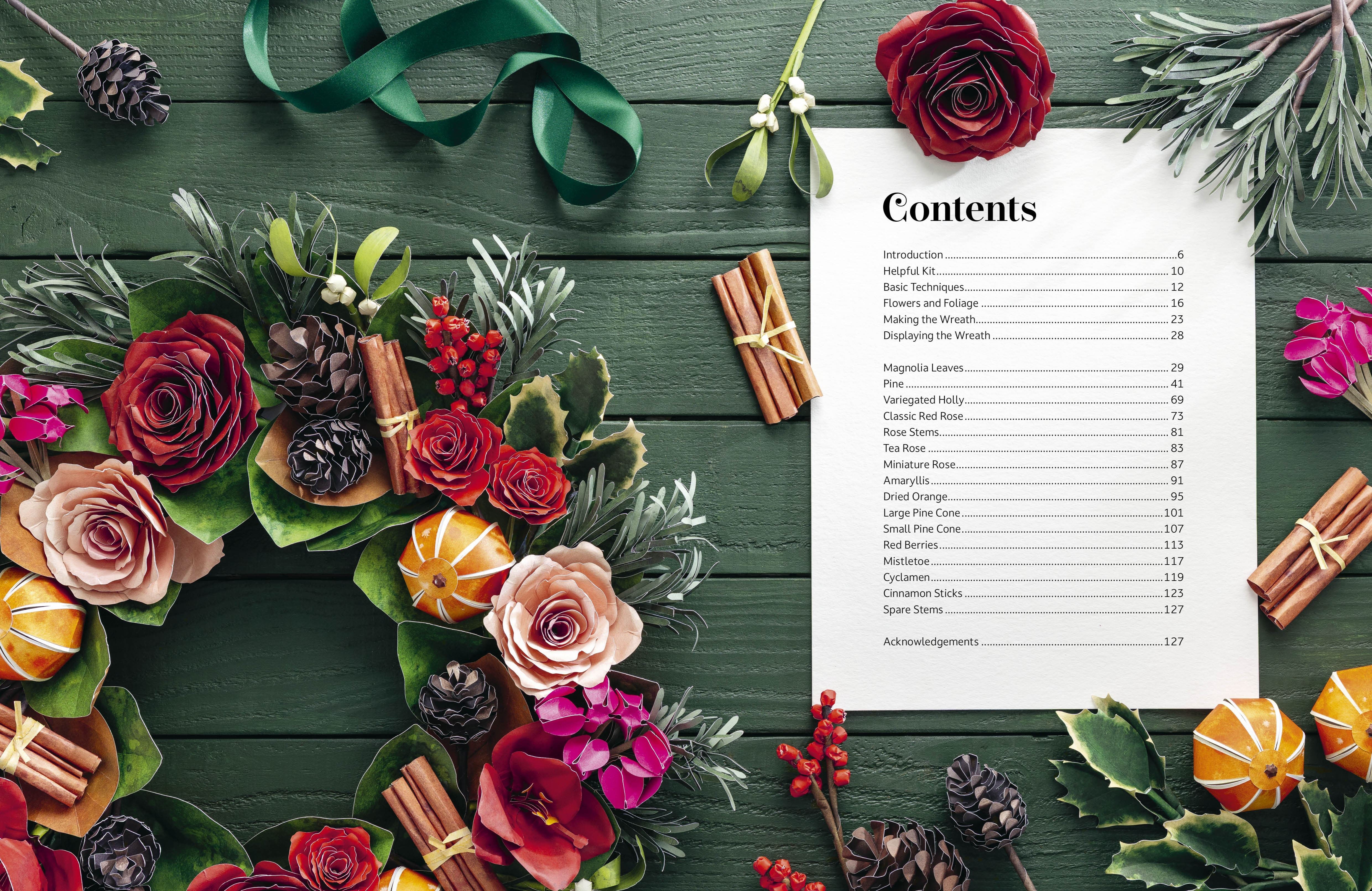 Christmas Wreath: The Bouquet in a Book