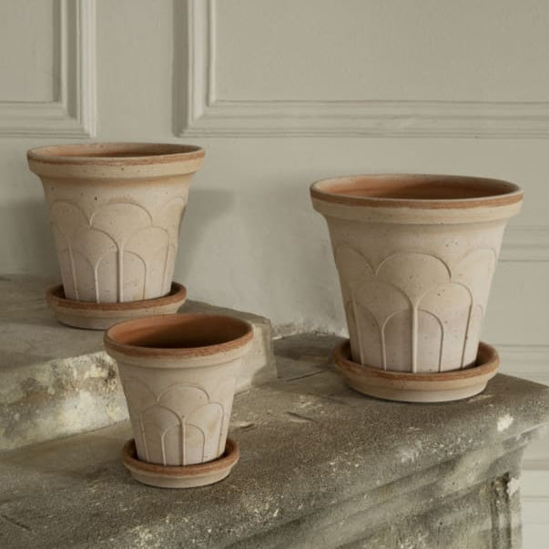Bergs Potter Fleur Pot & Saucer Set - Rosa Terracotta