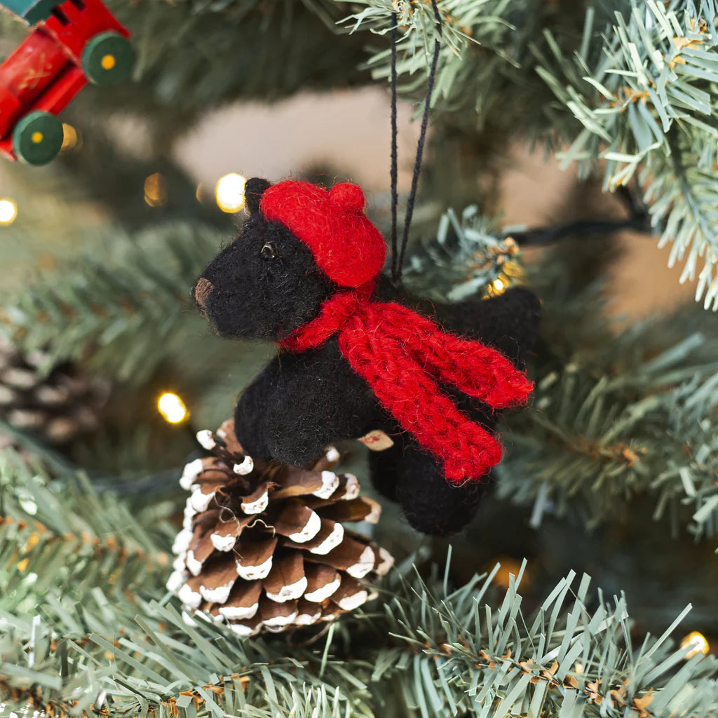 Black Scottie Dog | Felt Decoration