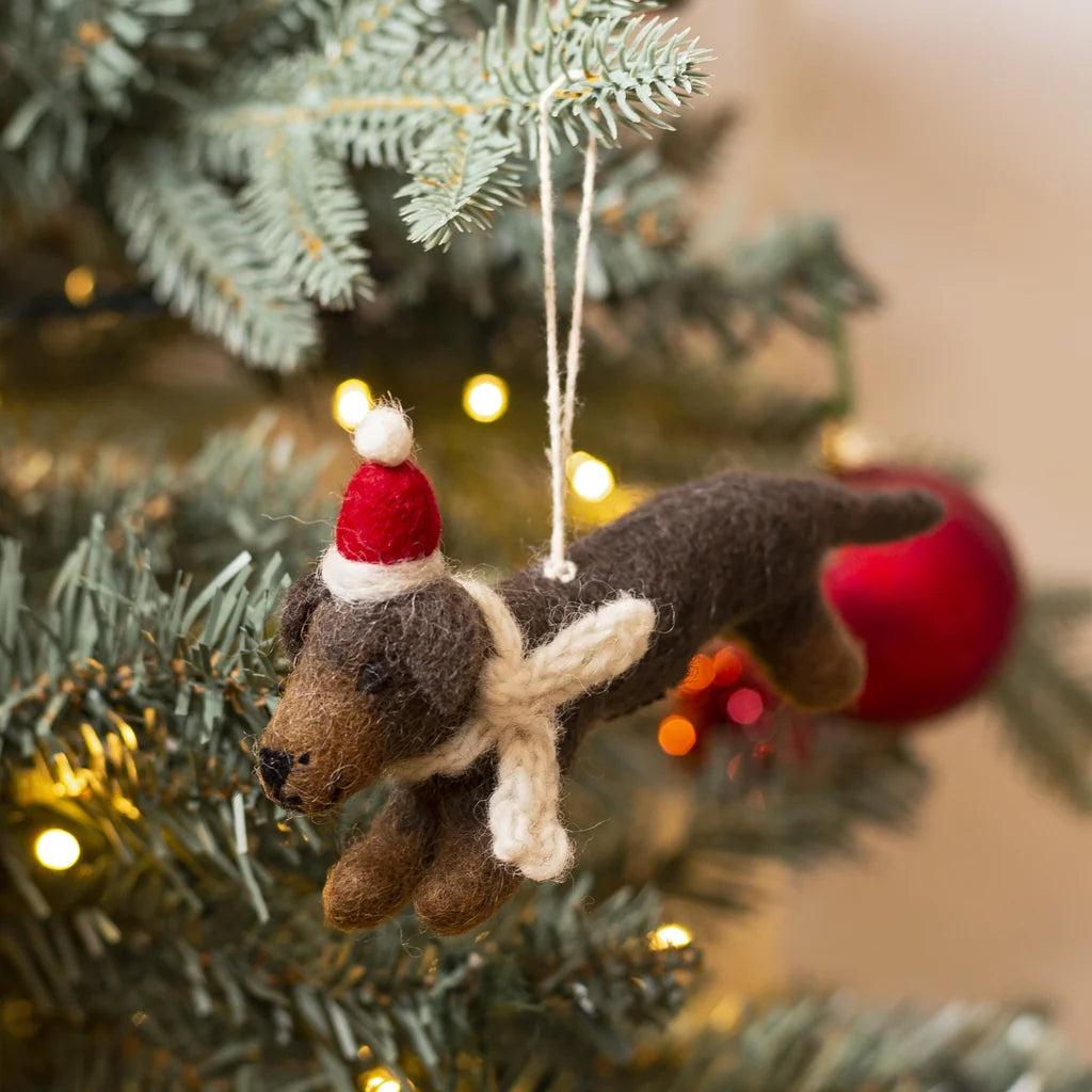 Sausage Dog | Felt Christmas Decoration