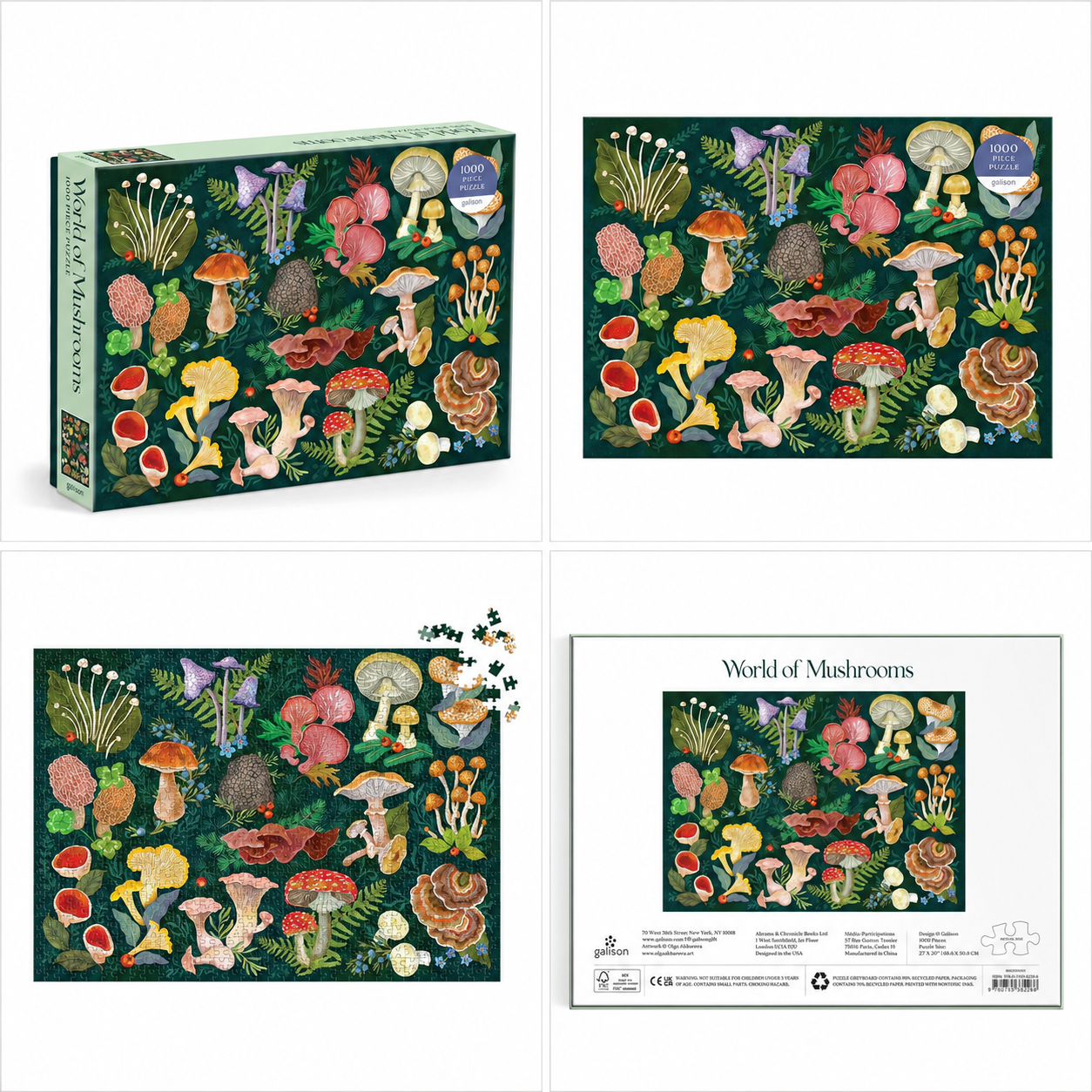 World of Mushrooms Jigsaw Puzzle | 1000 Piece