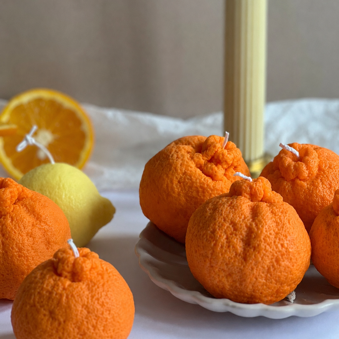 Scented Orange Soy Wax Candle