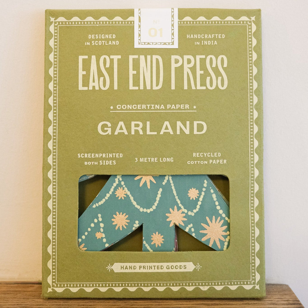 Christmas Trees Concertina Garland | East End Press