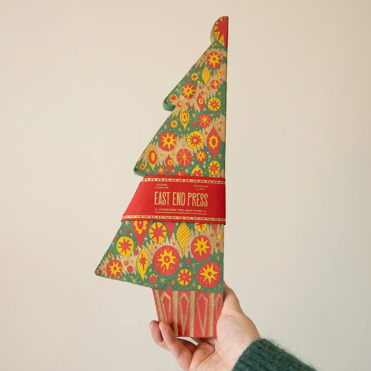 Christmas Tree Honeycomb Decoration | East End Press