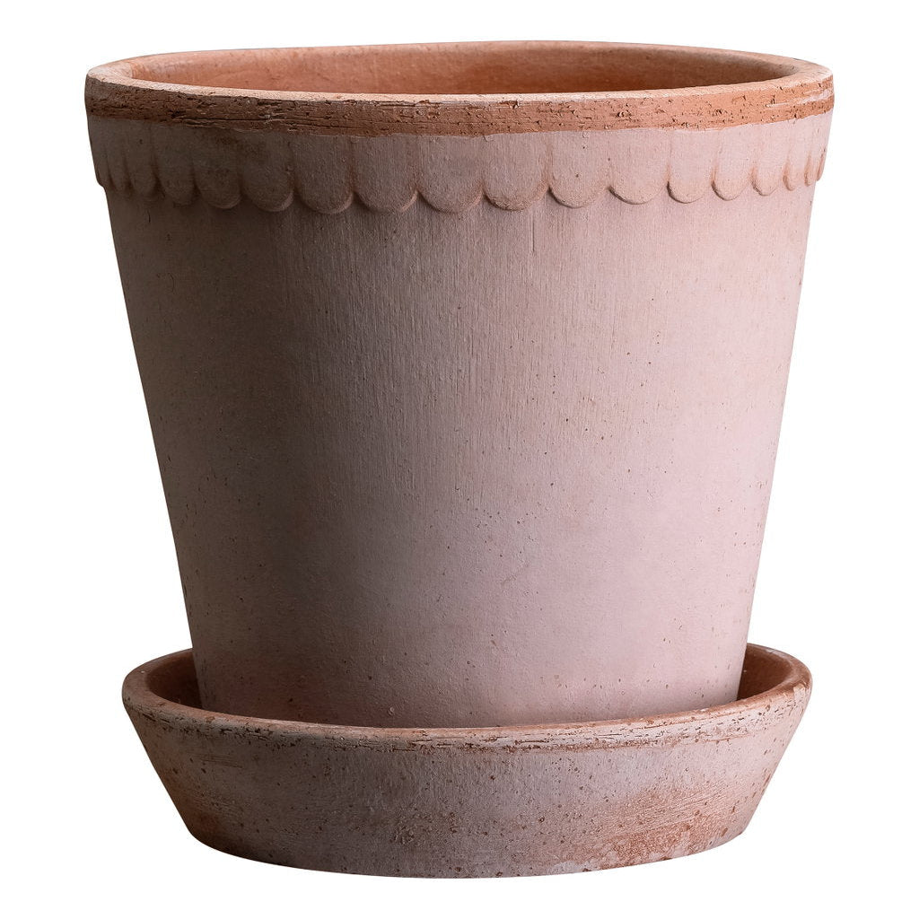 Bergs Potter Helena Pot & Saucer Set – Rosa Terracotta