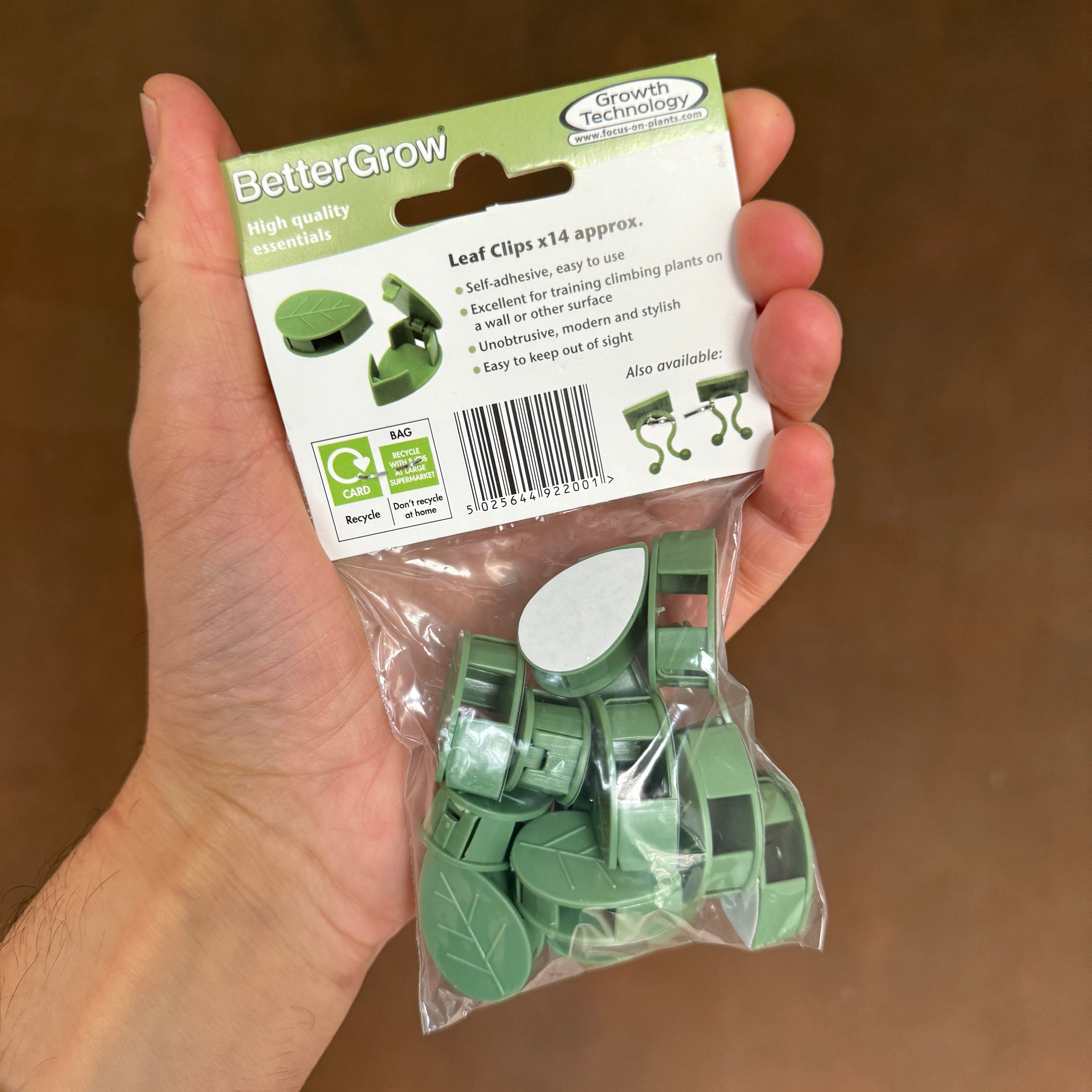 Leaf Clips | Self-Adhesive Wall Clips for Climbing Houseplants