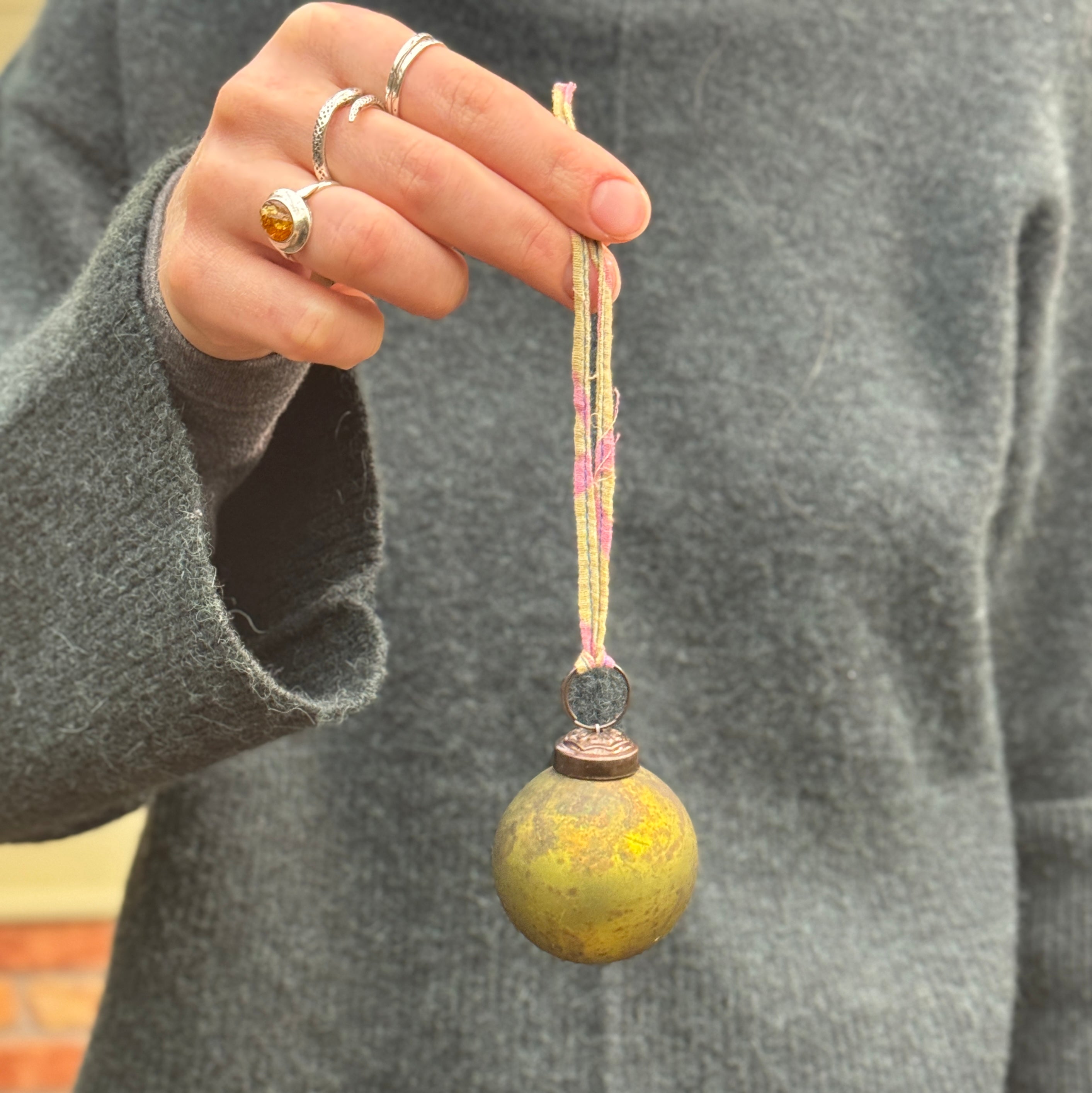 Nkuku Oko Glass Bauble – Lucky Dip Colour Mix