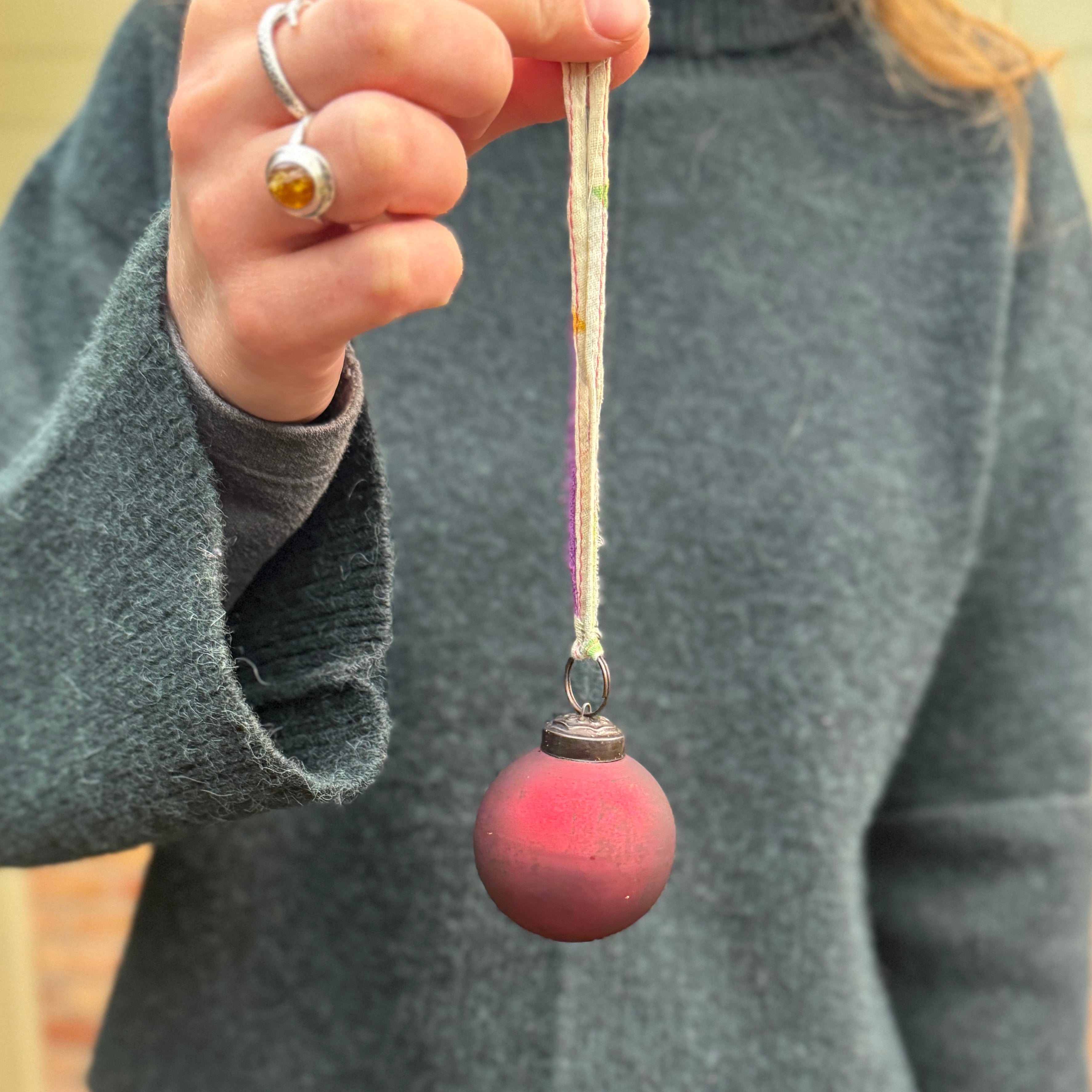 Nkuku Oko Glass Bauble – Lucky Dip Colour Mix