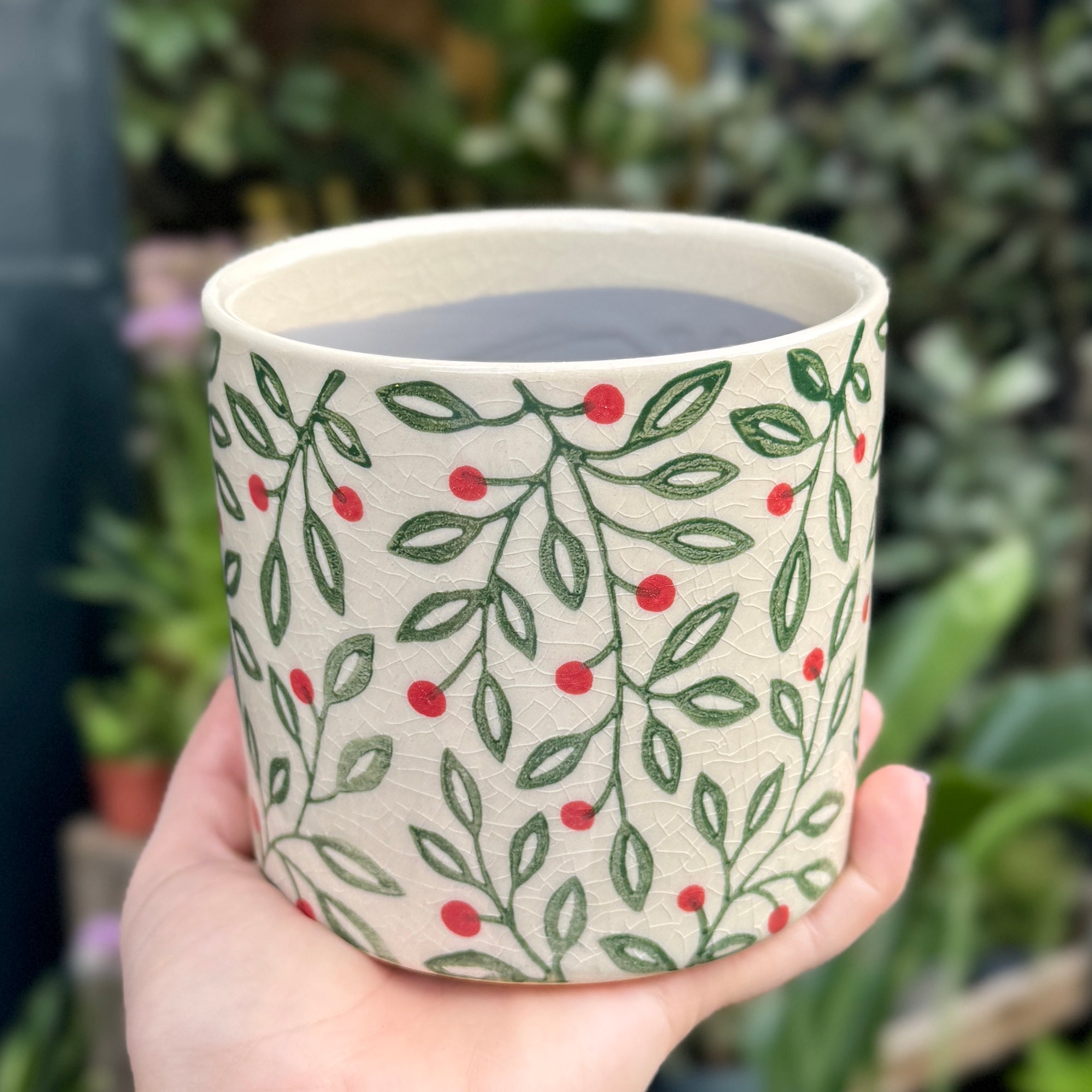 Woodland Berry Plant Pot | 12cm