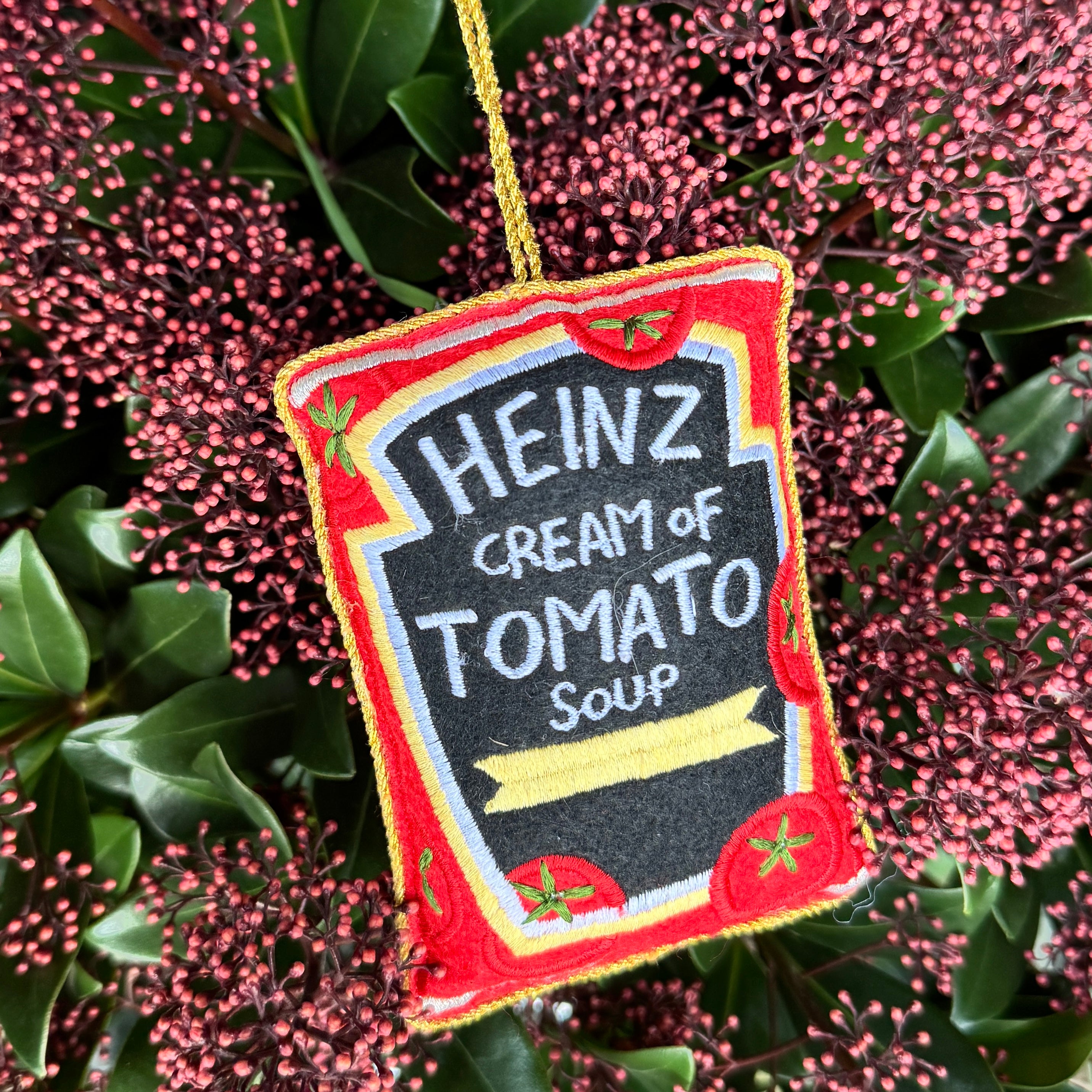 Heinz Tomato Soup | Embroidered Decoration