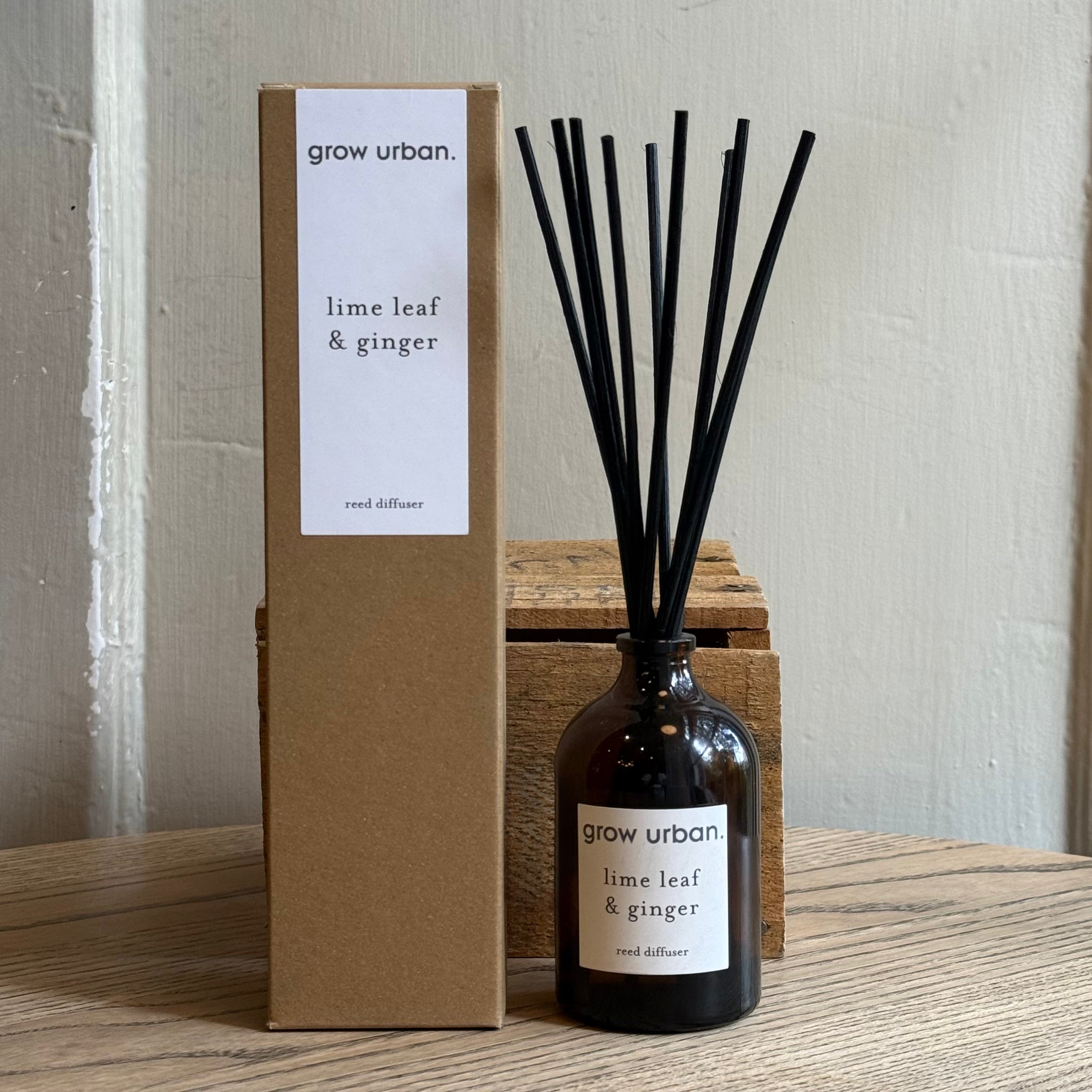 grow urban. Amber Glass Reed Diffuser