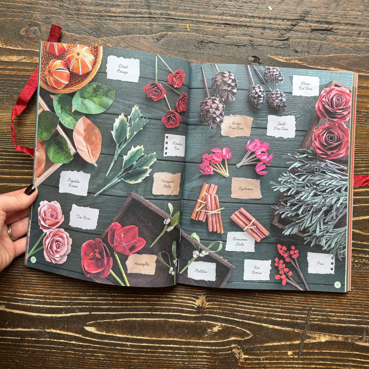 Christmas Wreath: The Bouquet in a Book
