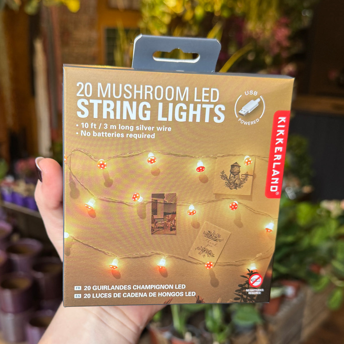 Mushroom LED String Lights – 20 Lights
