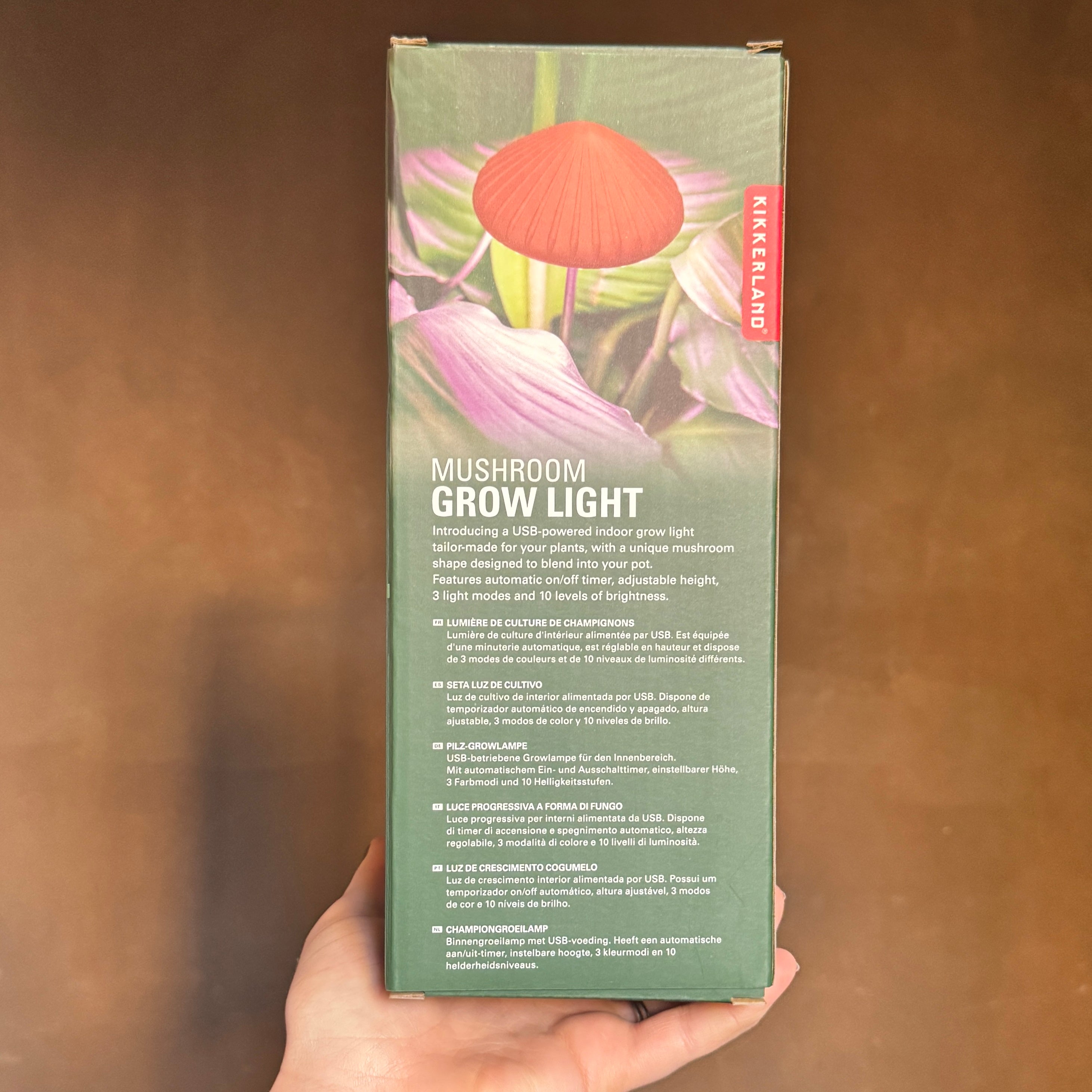 Mushroom Grow Light with Adjustable Stake