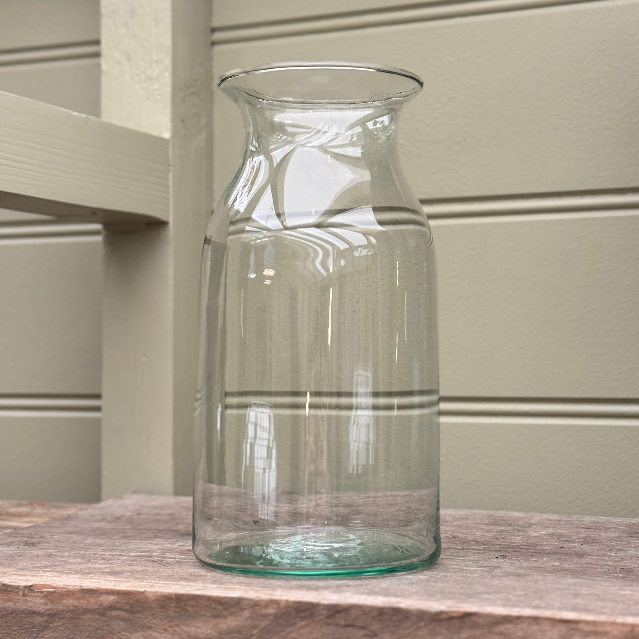 Flared Neck Glass Vase