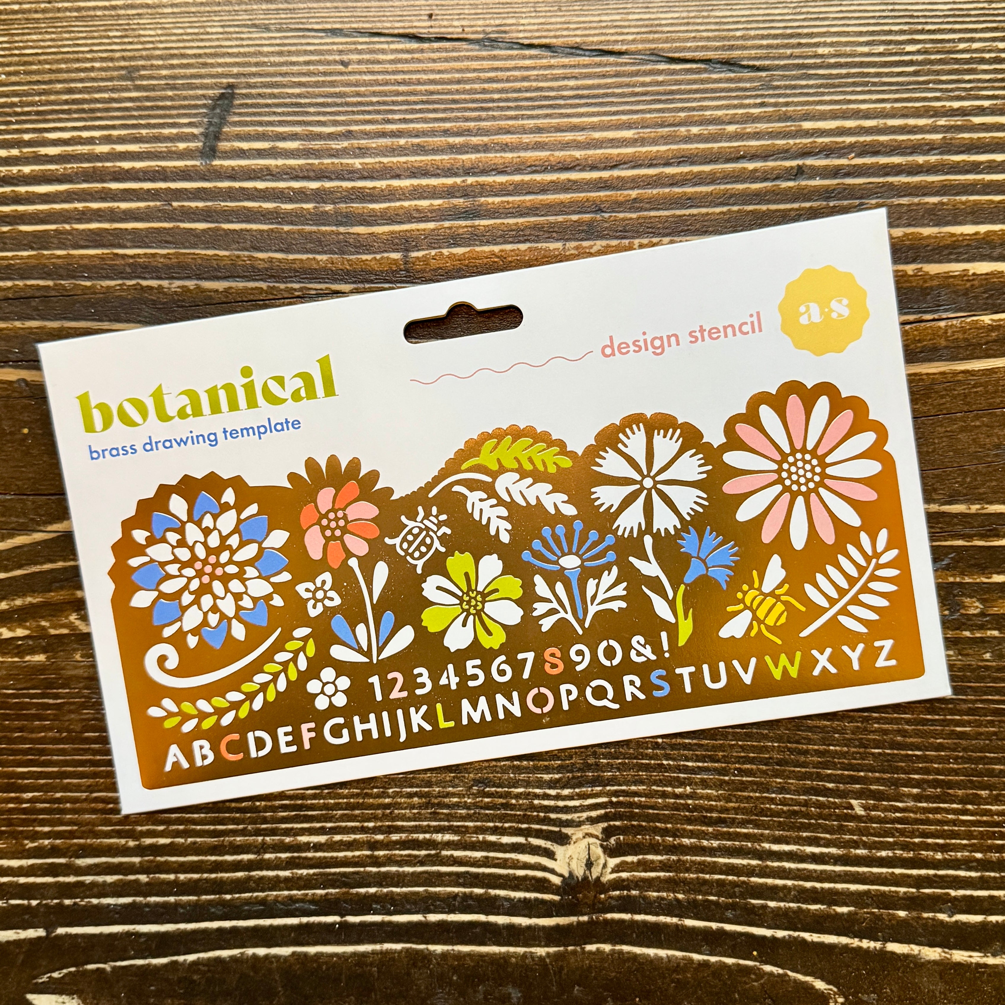 Botanical Brass Stencil – Nature Drawing Tool by Another Studio