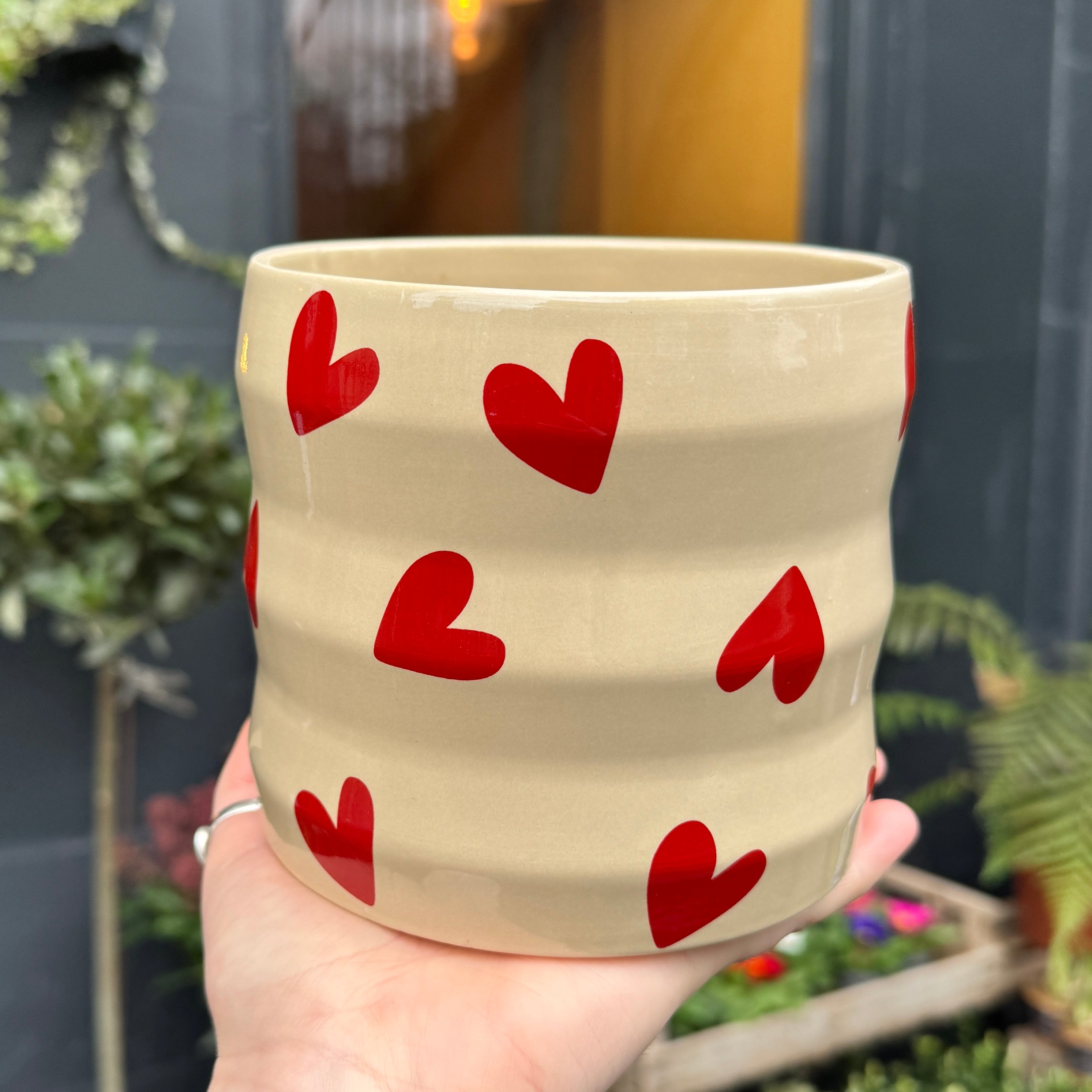 Ceramic Hearts Plant Pot – Limited Edition (12cm)
