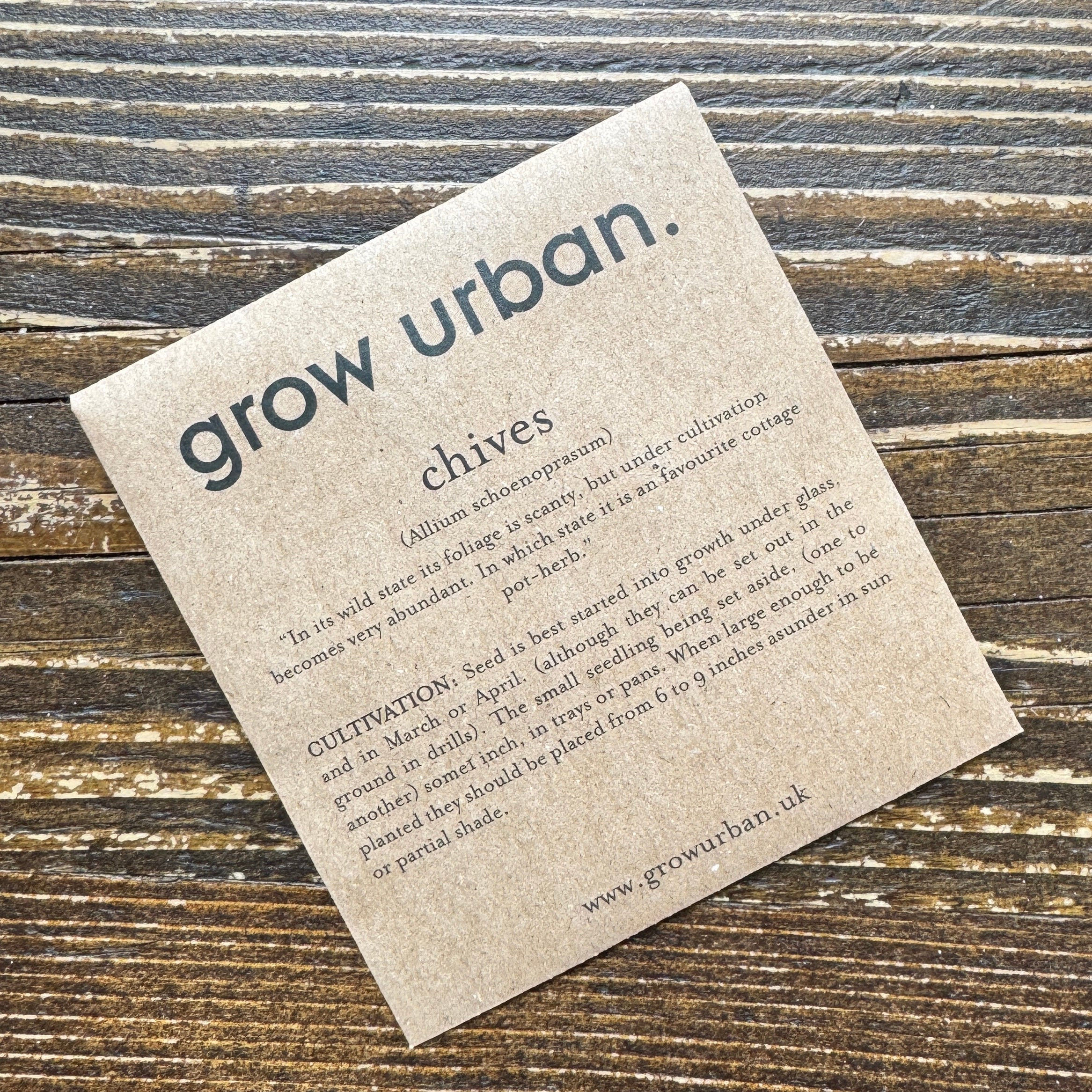 grow urban. Seeds - Herbs