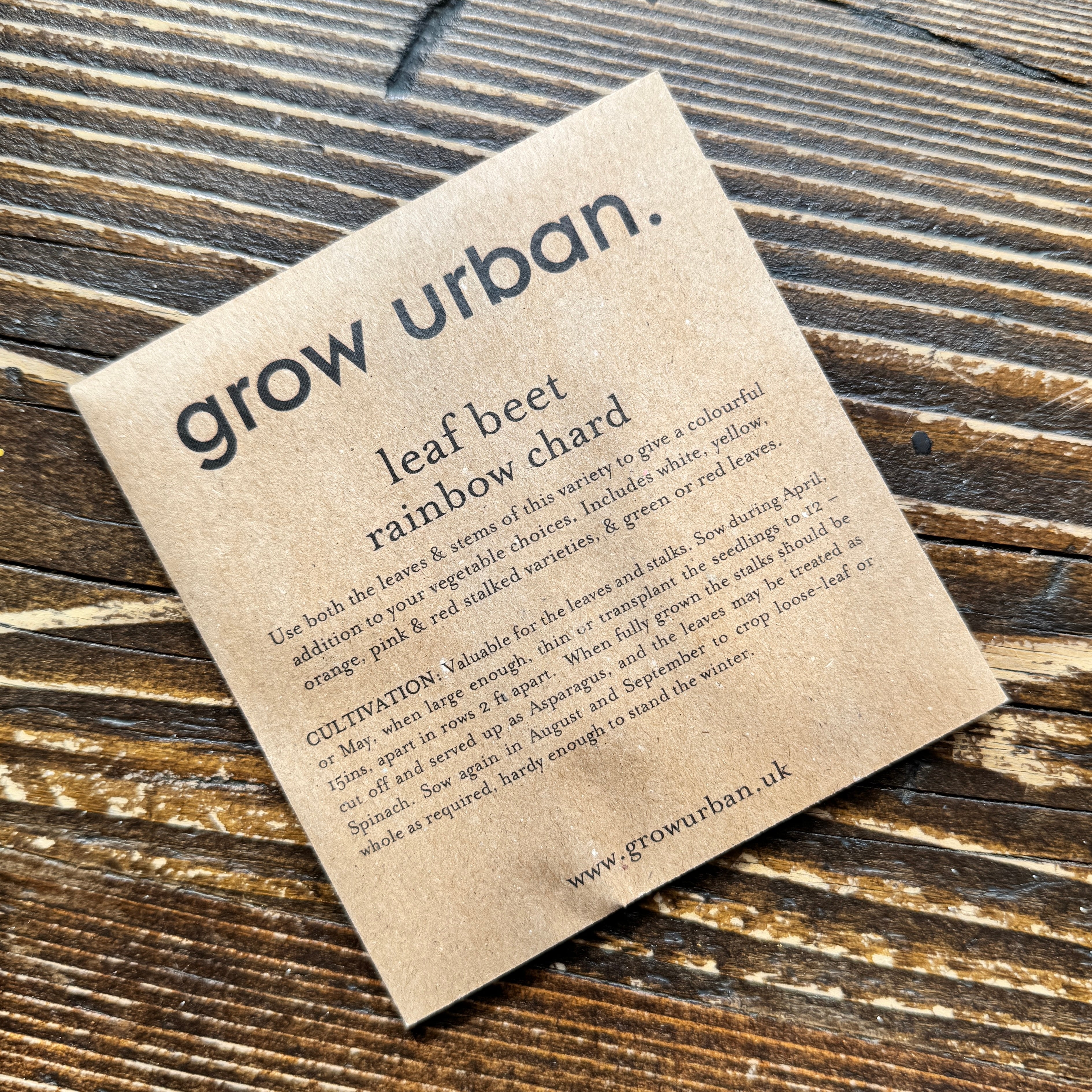 grow urban. Seeds - Fruit & Veg