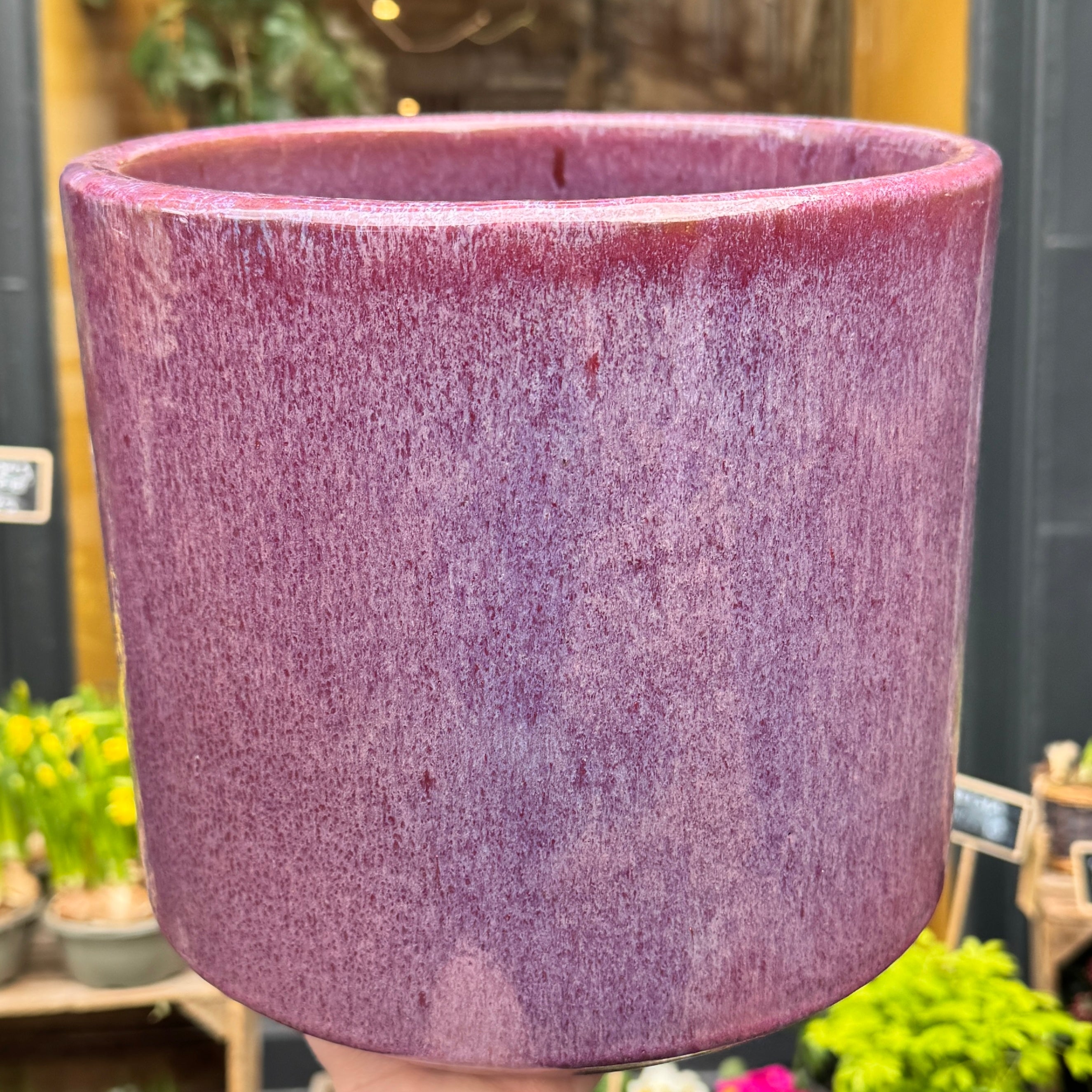 Javea Glazed Pink Plant Pot | 24cm