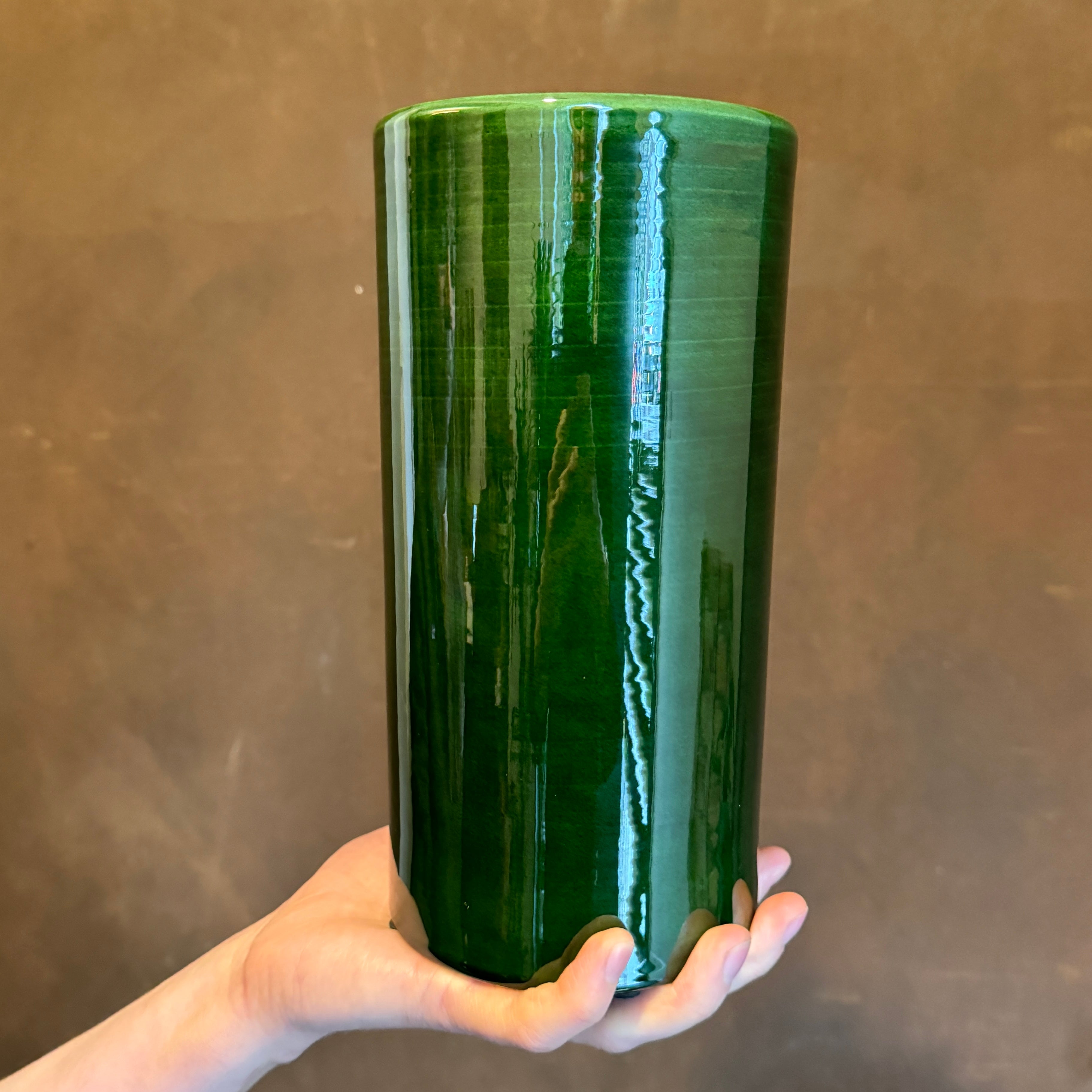 Bergs Potter Romeo Vase | Deep Green Glaze