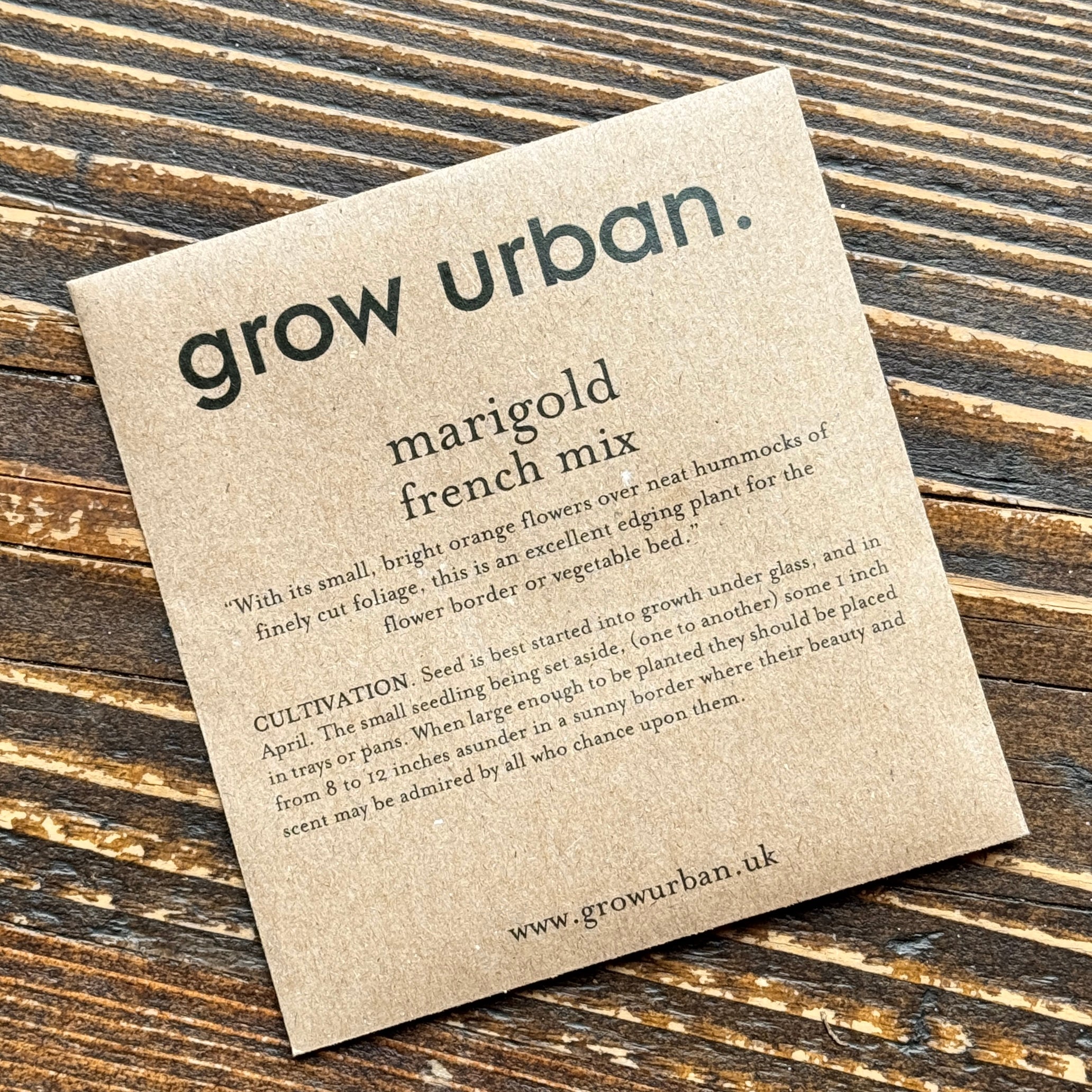 grow urban. Seeds - Flowers