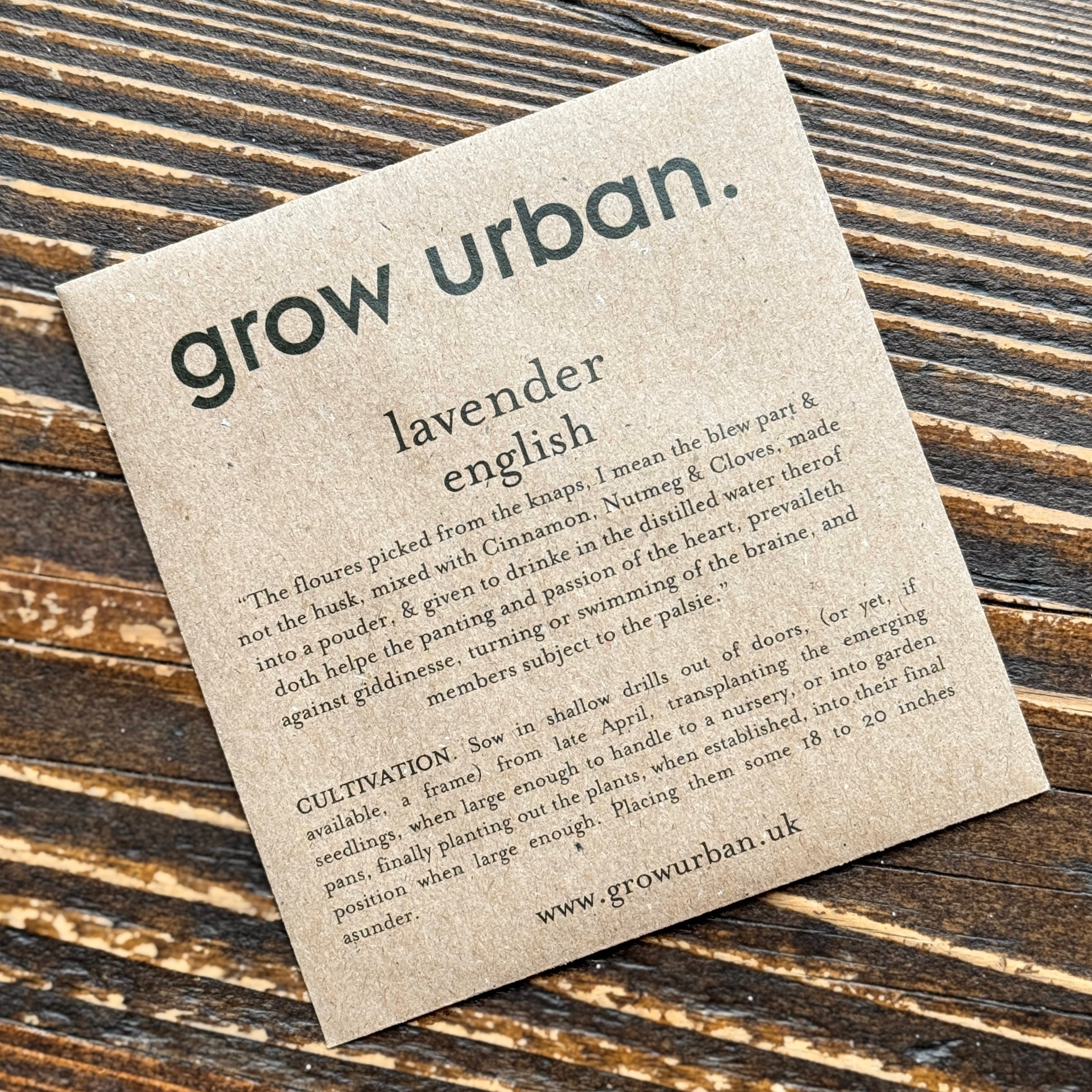 grow urban. Seeds - Flowers
