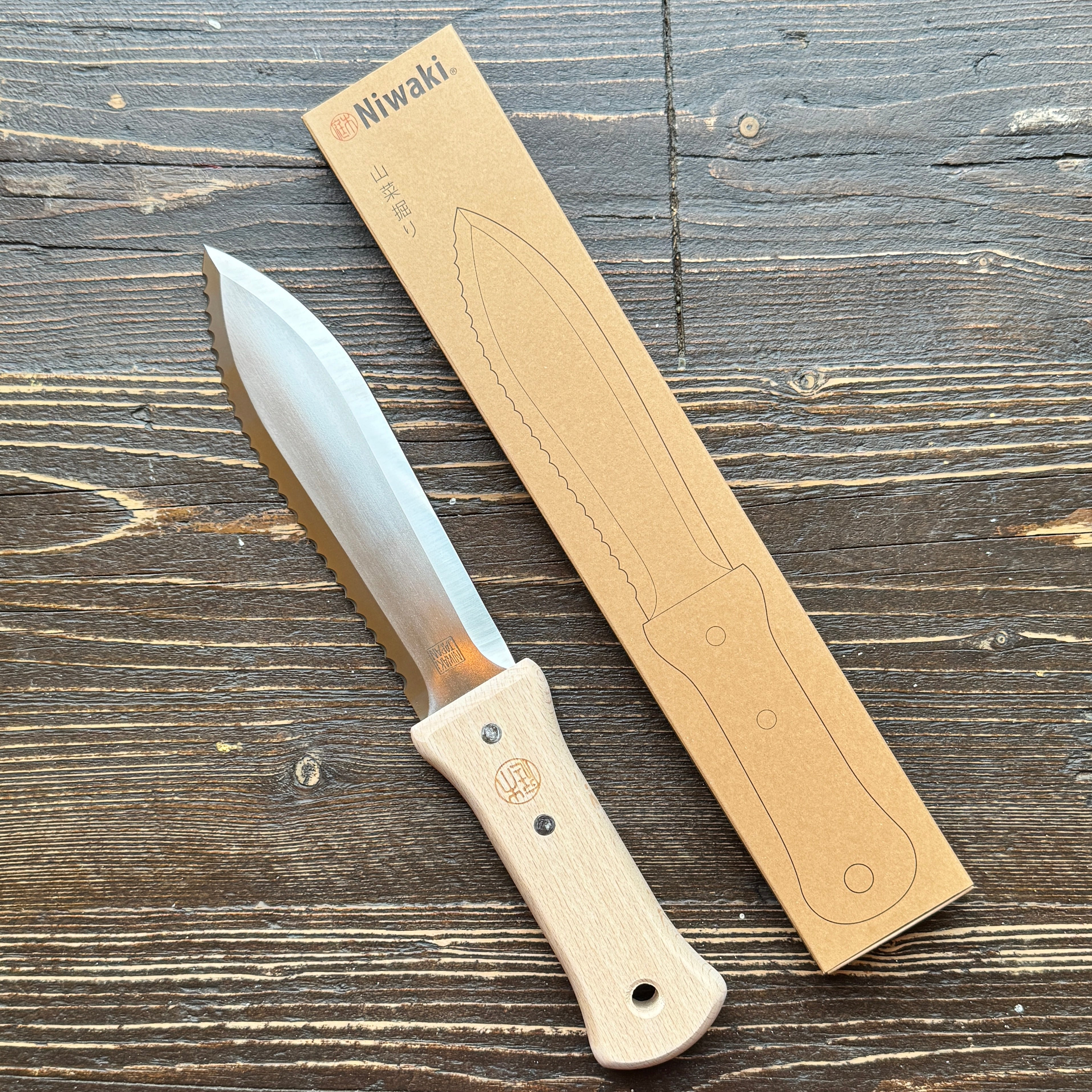 Niwaki S-Type Hori Hori & Canvas Holder