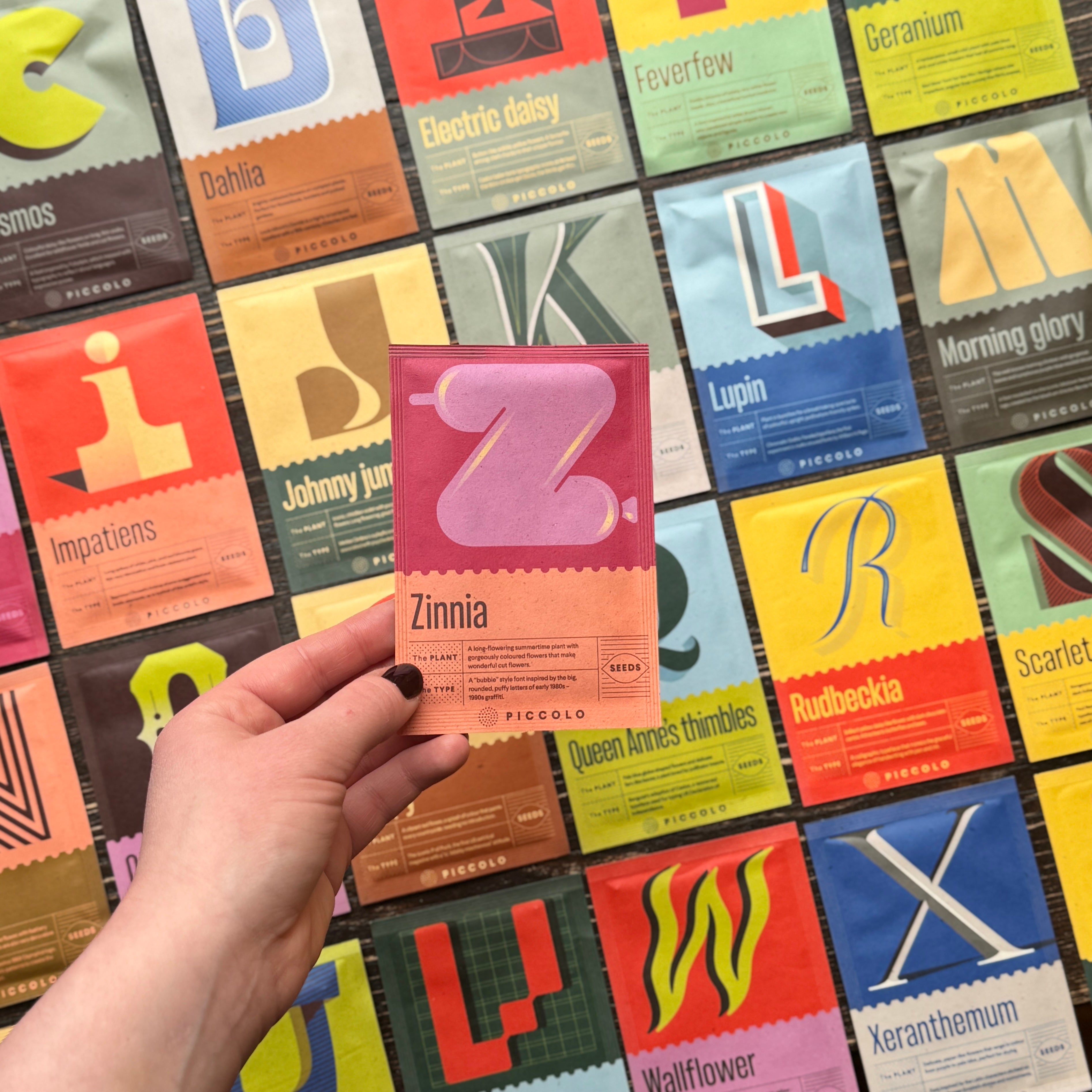 A to Z Botanical Alphabet Seed Packets