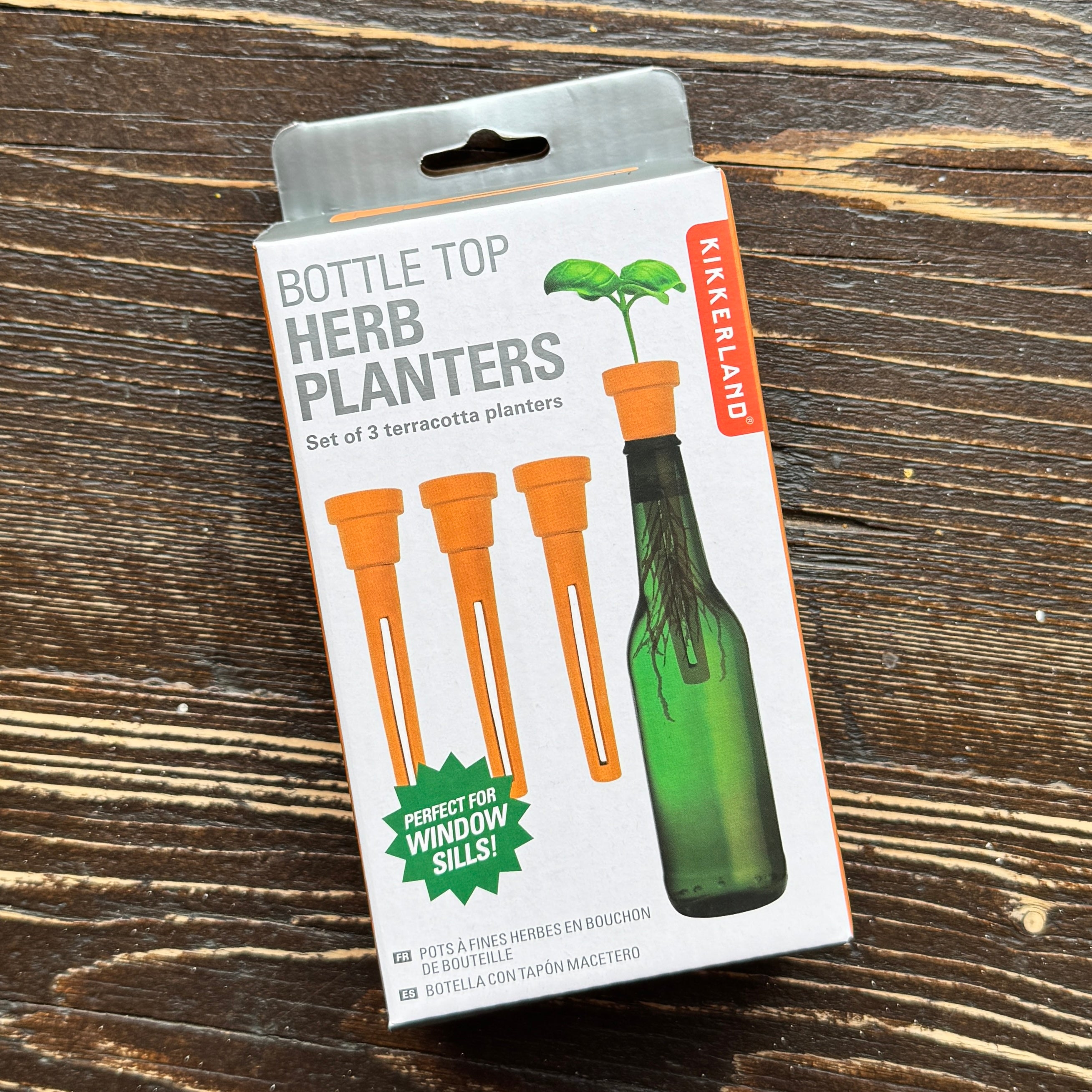 Bottle Top Herb Planters