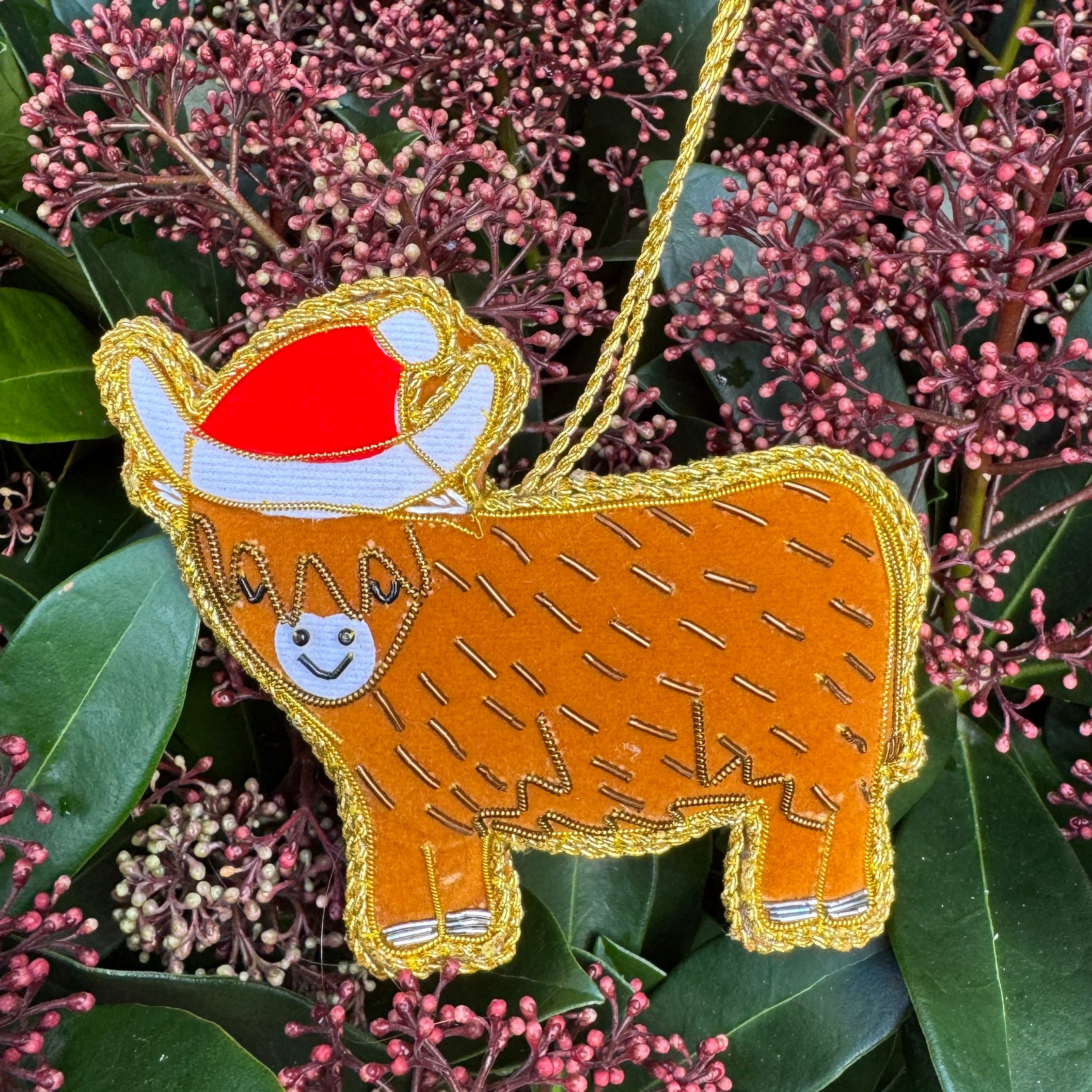 Highland Cow | Zari Decoration