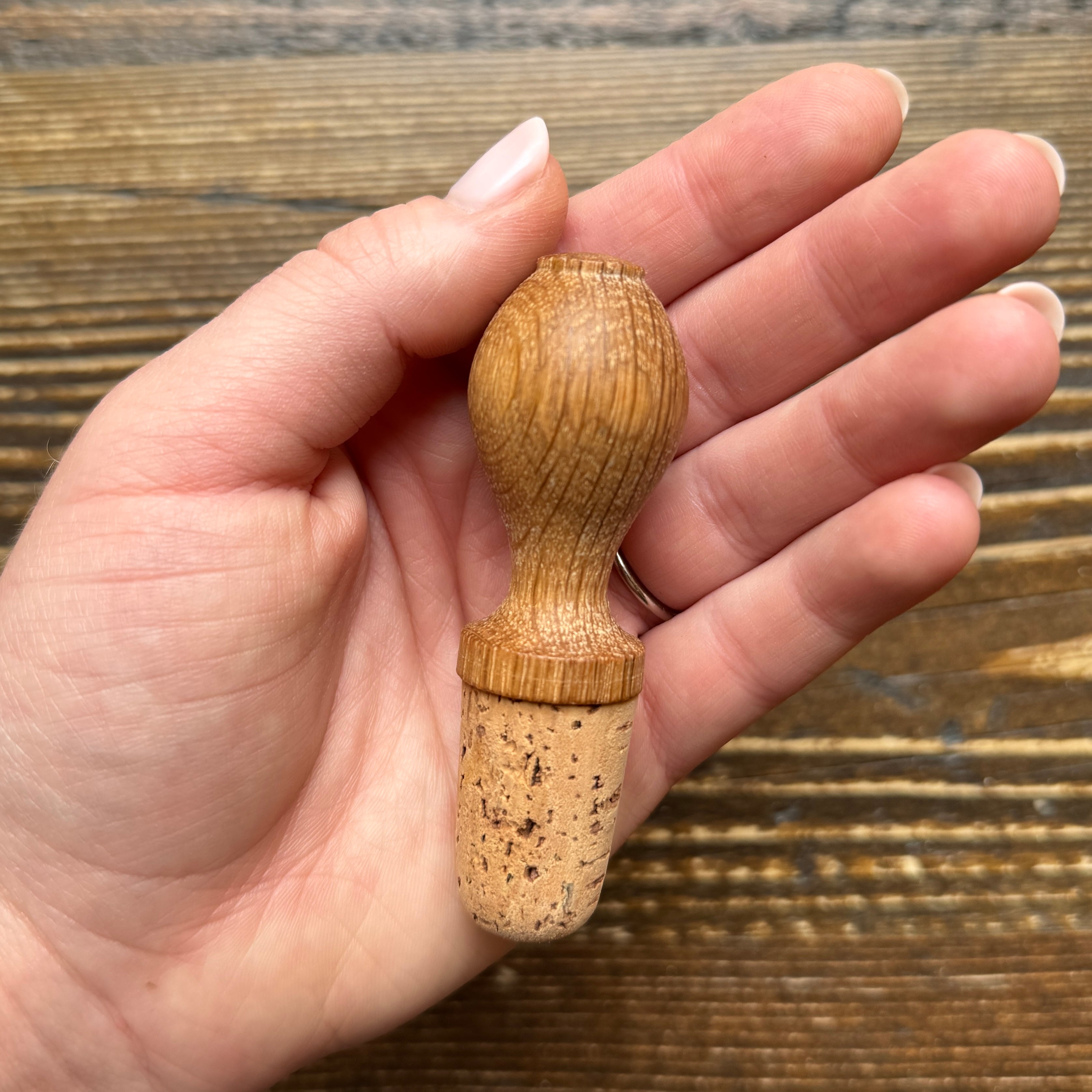 Oak Wine Stopper