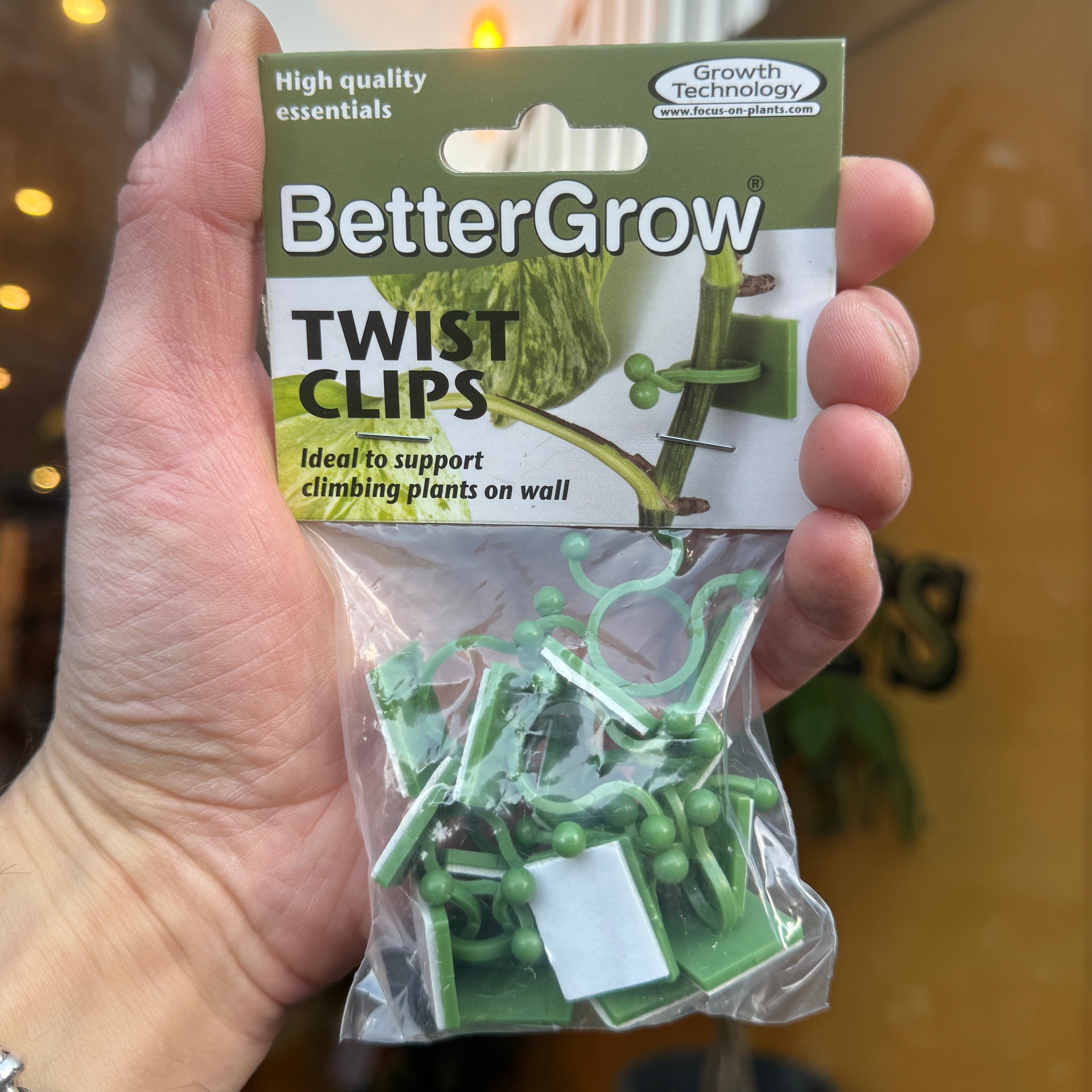 Twist Clips | Self-Adhesive Support Clips for Climbing Houseplants