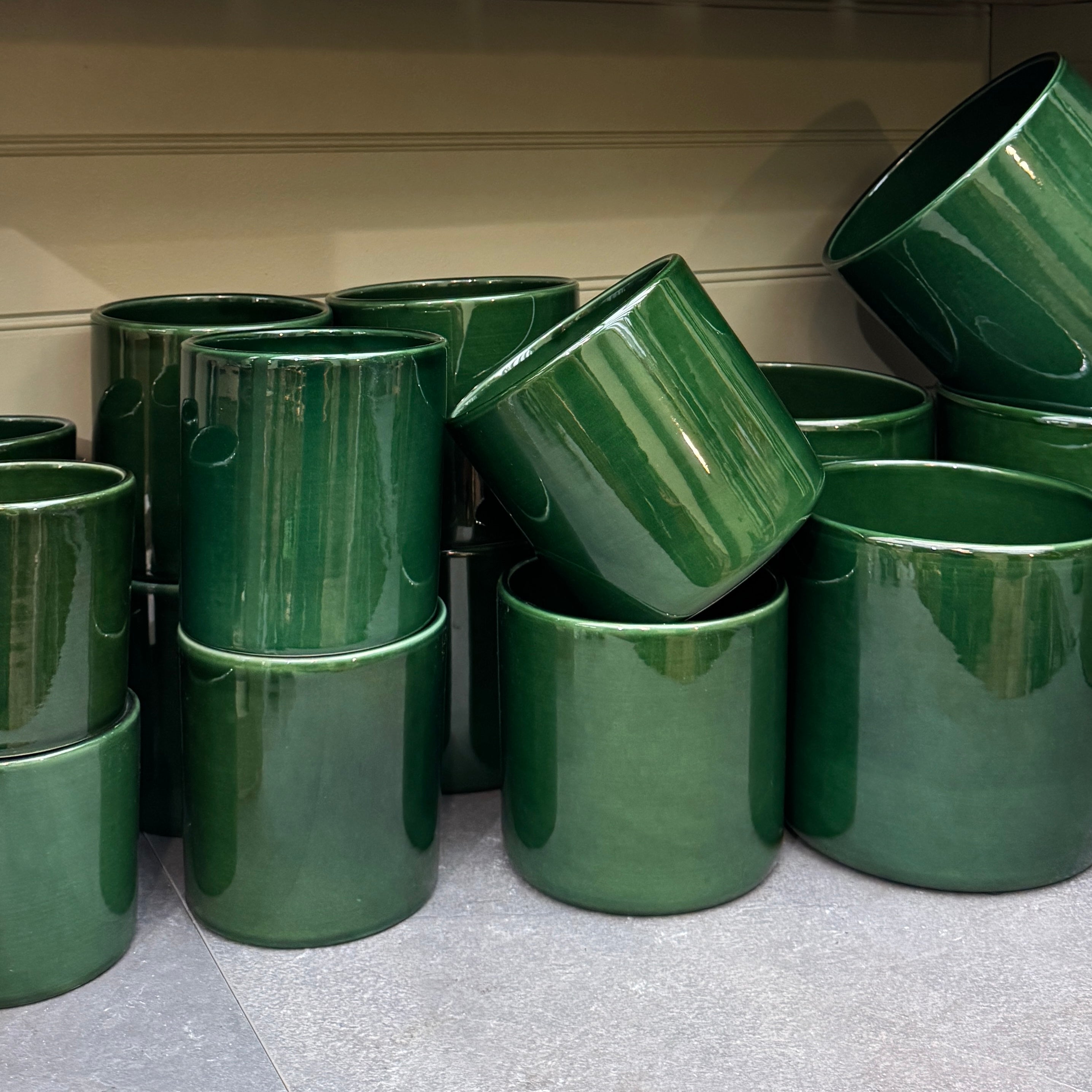 Bergs Potter Romeo Pot | Deep Green Glaze