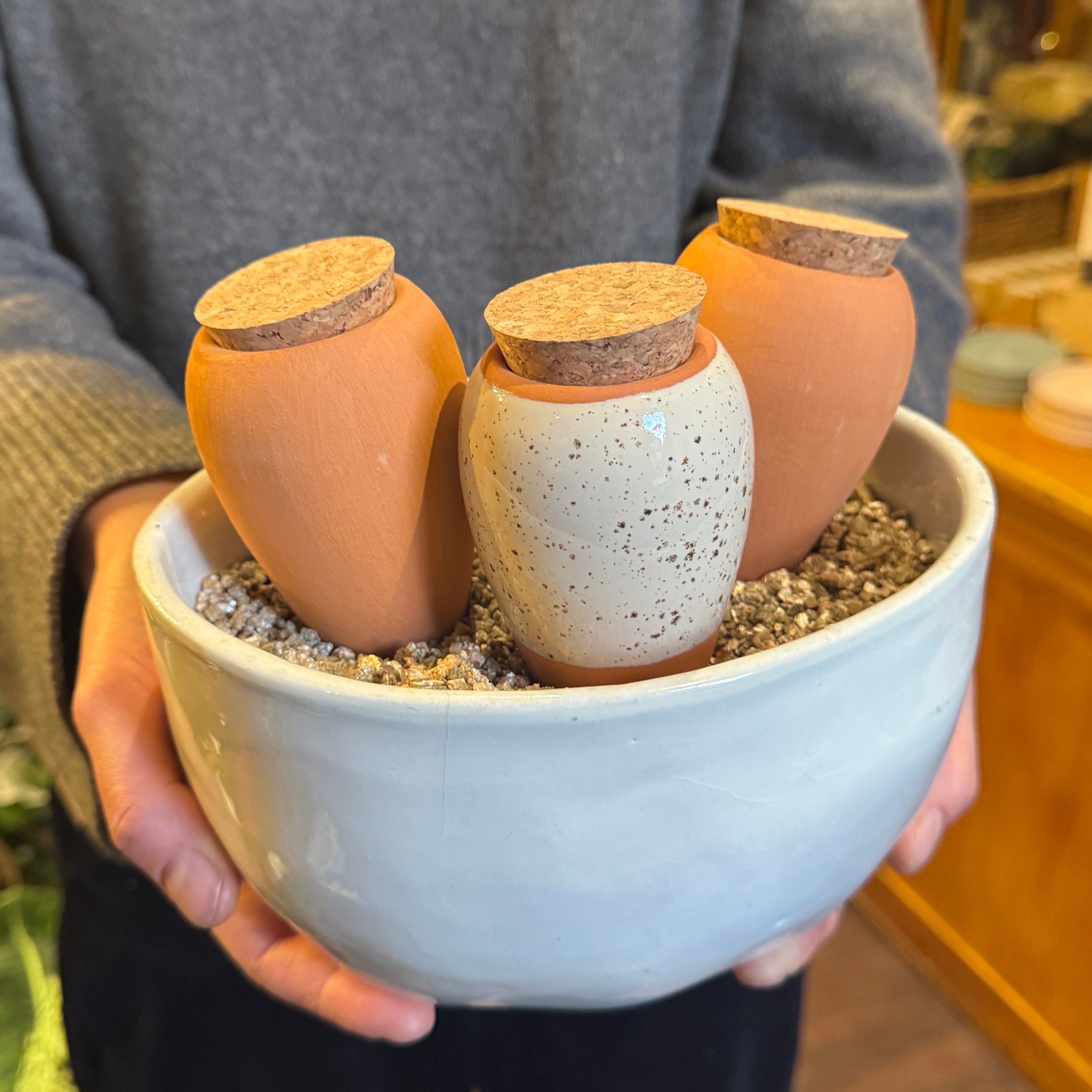 Pepin Trio Iconics Mini Ollas – Terracotta & Speckle Gift Set