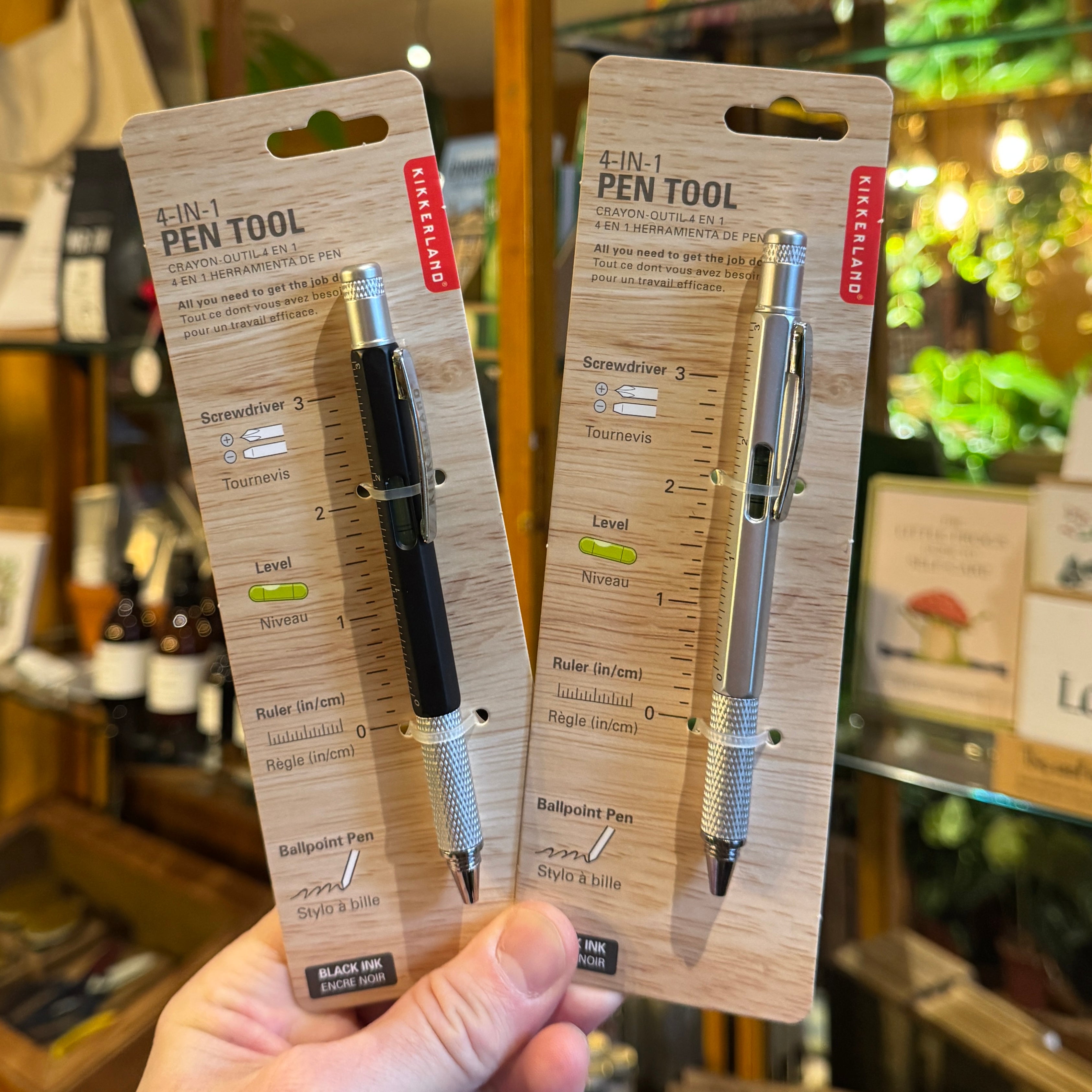 4-in-1 Pen Tool – Black or Silver Multi-Function Pen