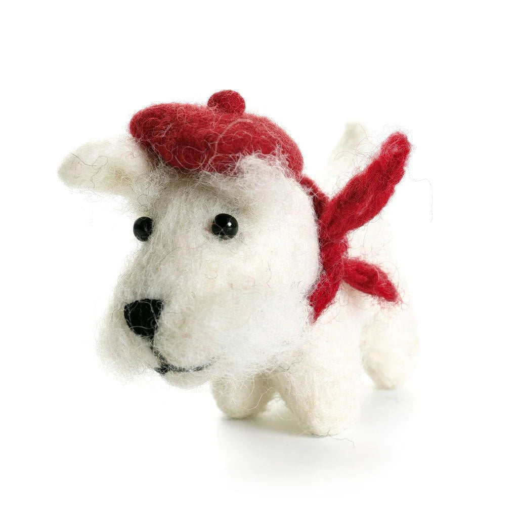 White Westie Dog | Felt Decoration
