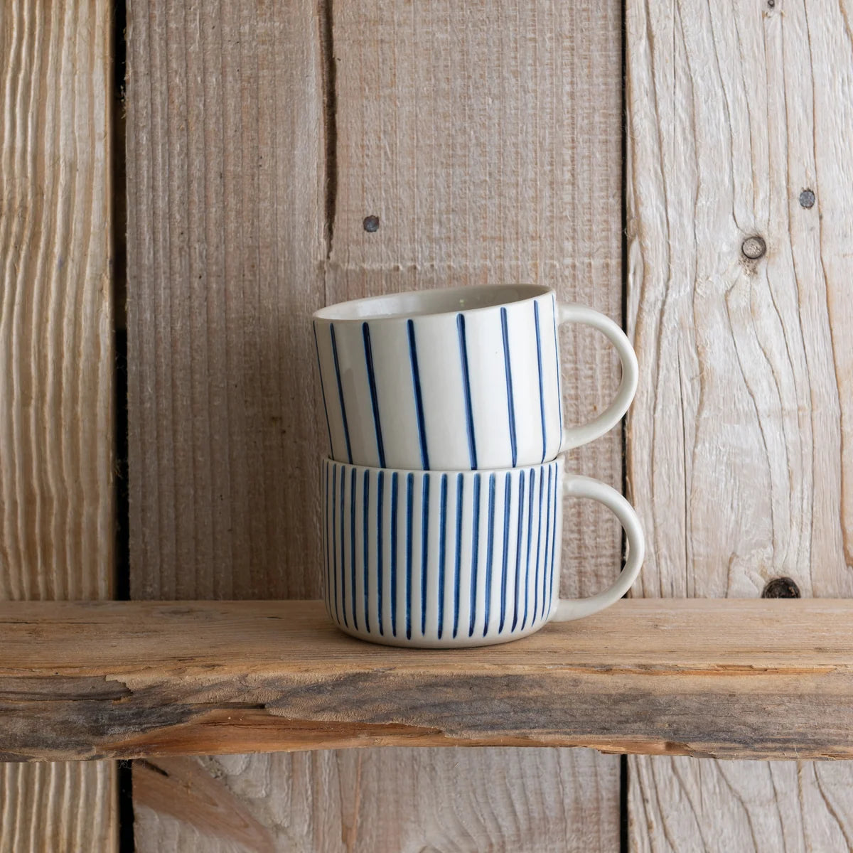 Kindred Yarrow Mugs – Brushed Indigo Blue – Set of 2