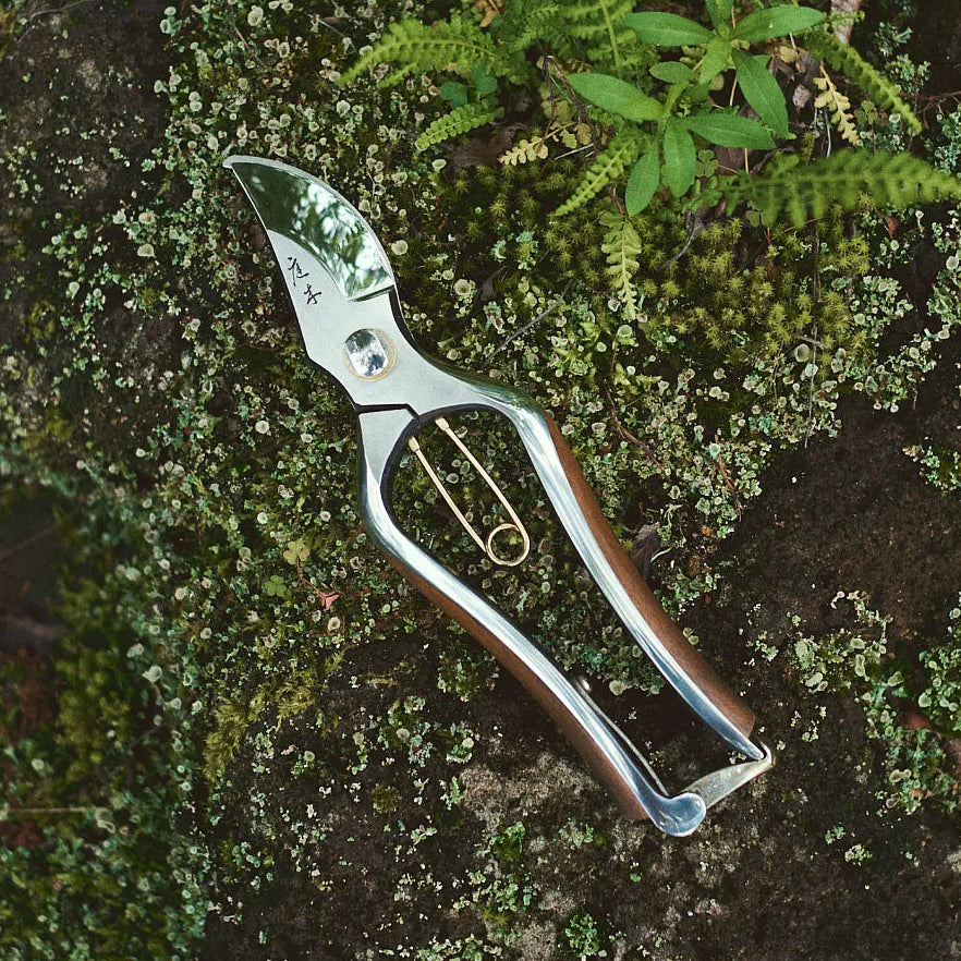 Niwaki Kurumi Secateurs - Japanese secateurs with walnut handle