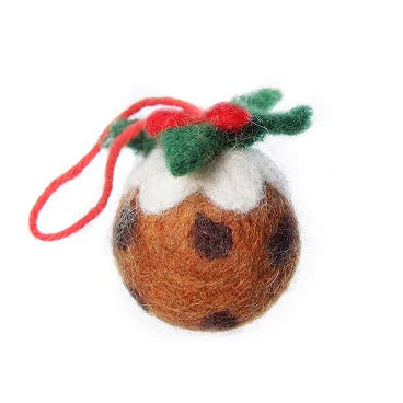 Mini Christmas Pudding | Felt Christmas Decoration