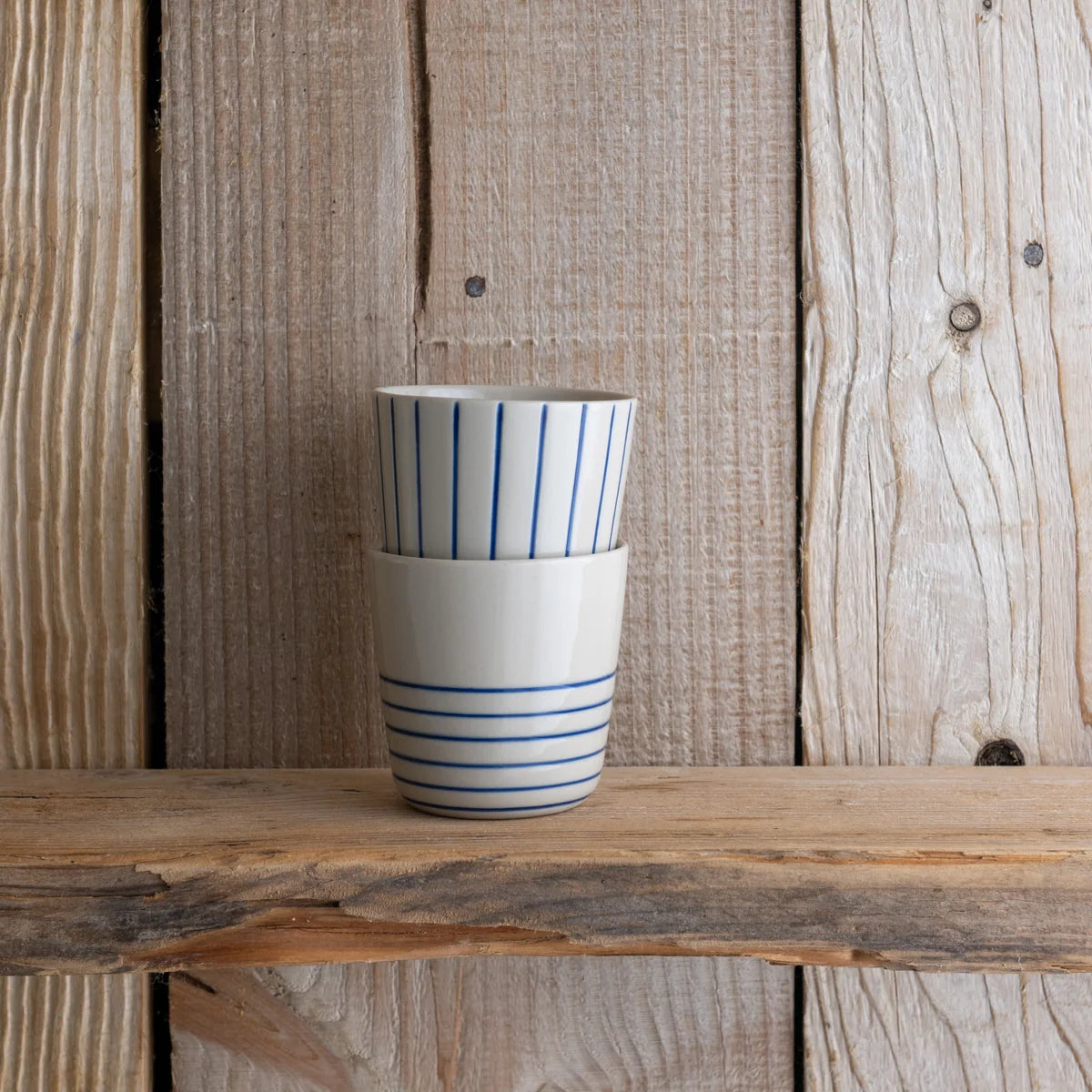 Kindred Sorrel Small Beakers – Brushed Indigo Blue – Set of 2