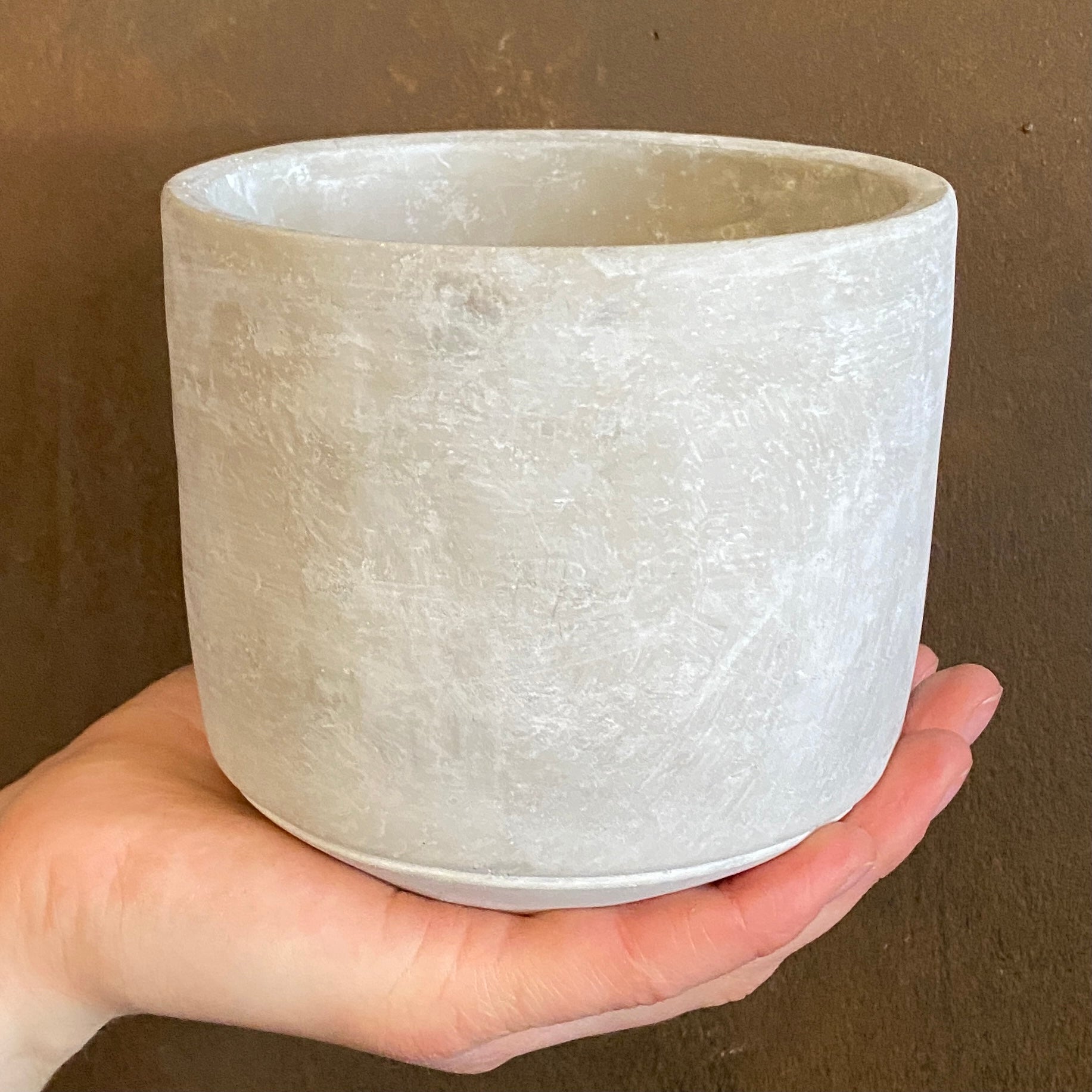 Cement Pot - Light | 12cm - grow urban. UK