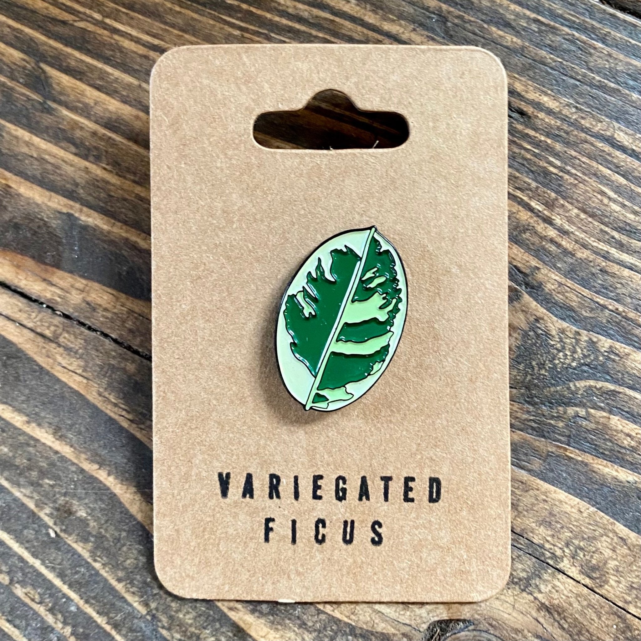 Enamel Leaf Pins - grow urban. UK