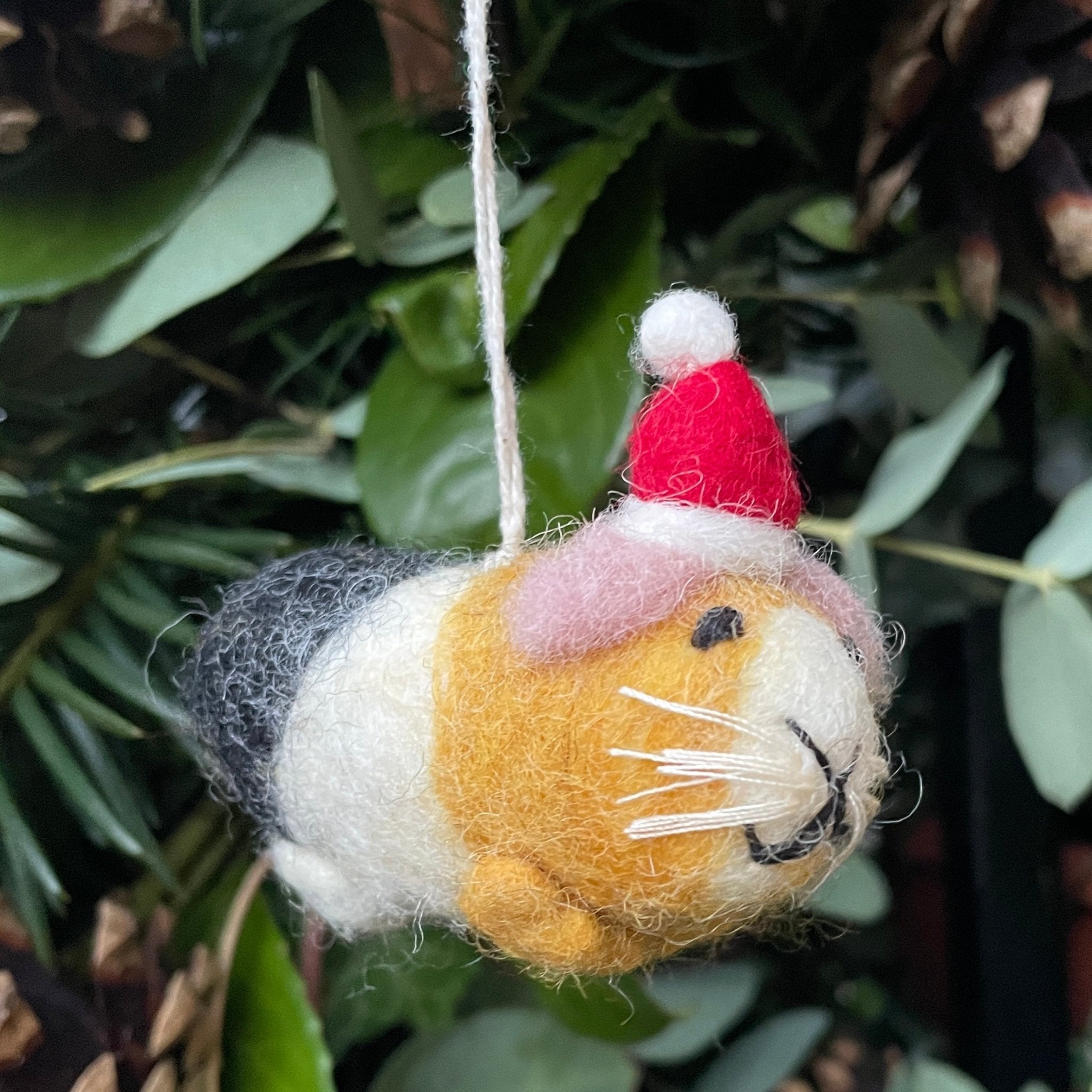 Christmas Tree Guinea Pig Tree Decoration Mini Guinea Pig Felt