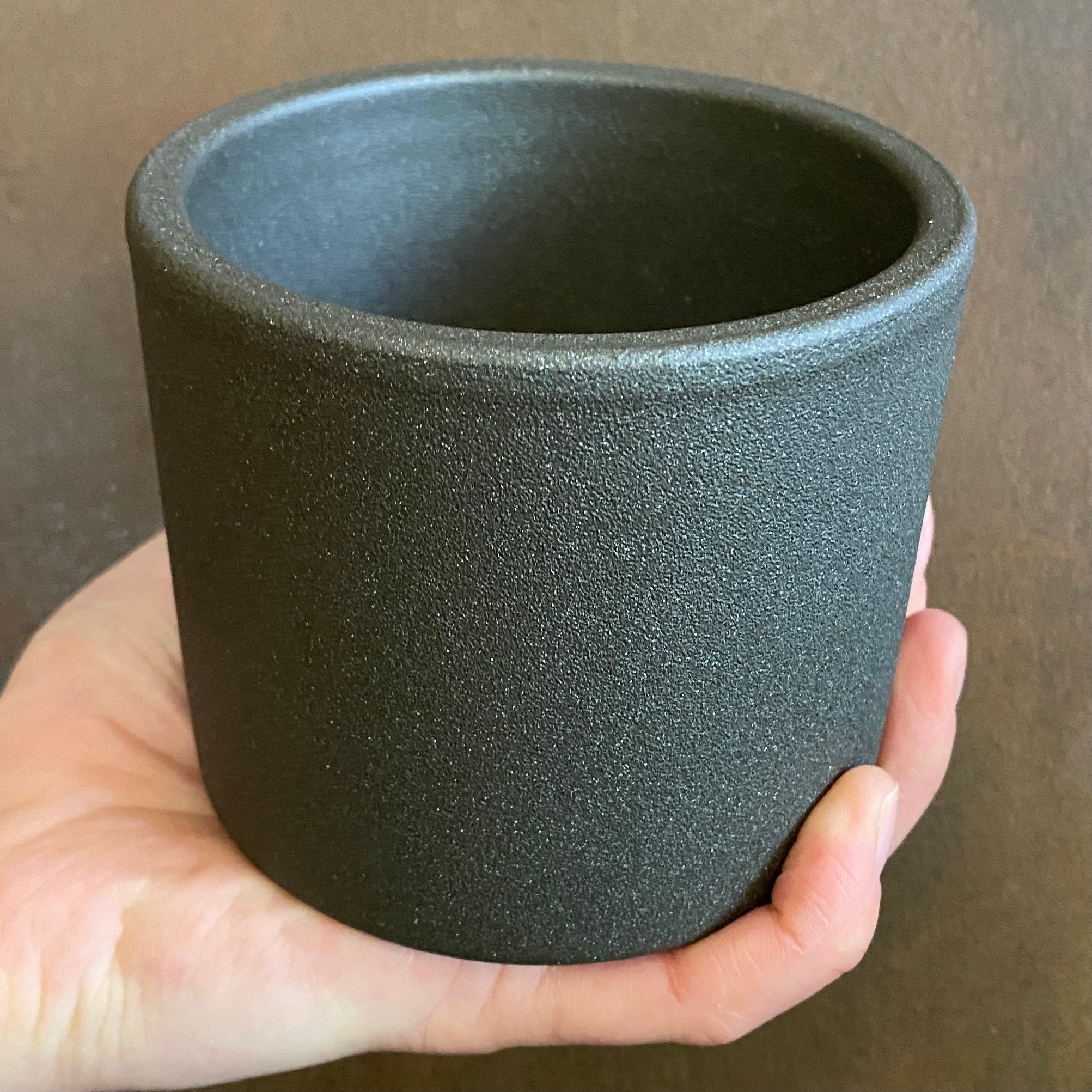 10cm plant pots Matt Grey Plant Pot – 10cm Ceramic Planter