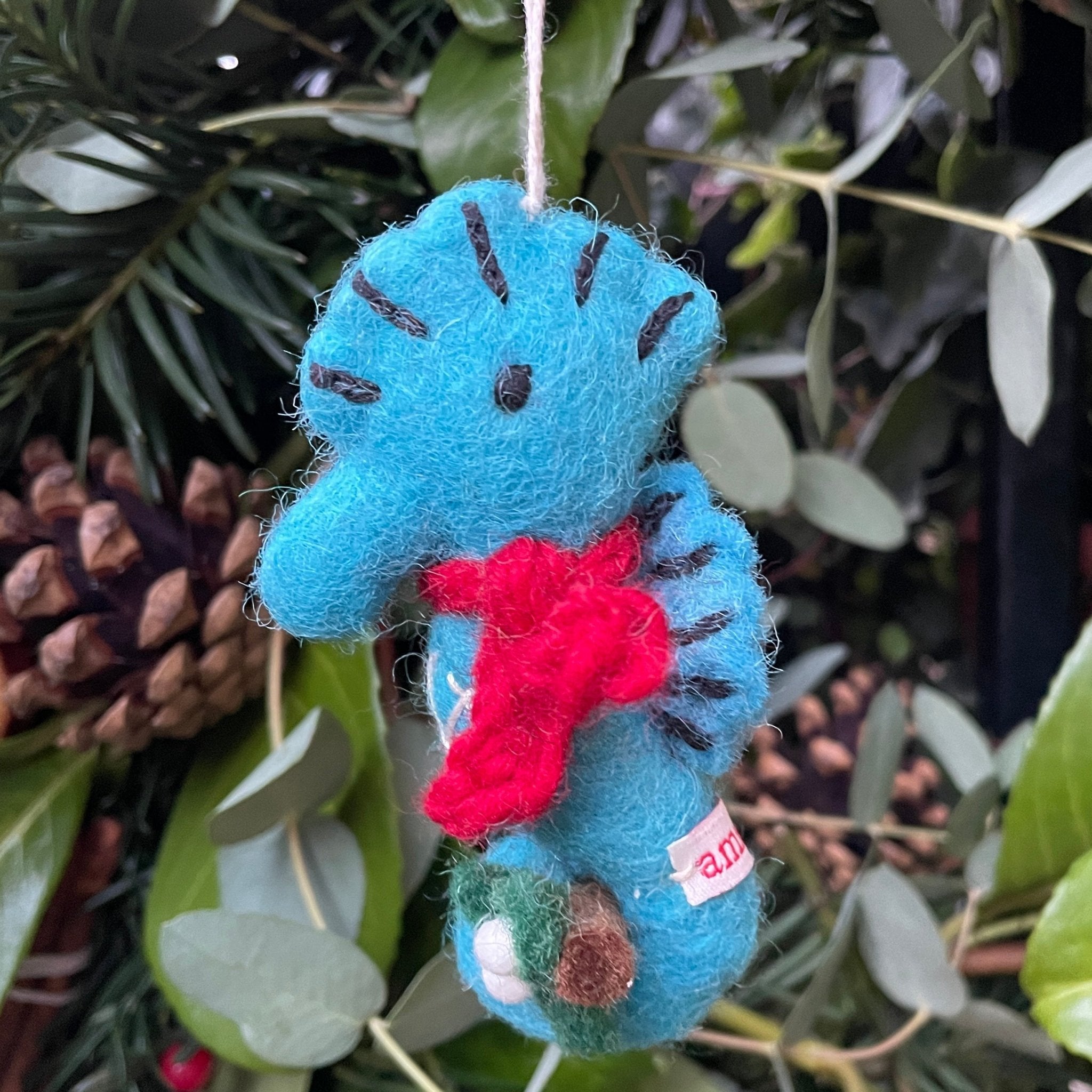 Seahorse | Felt Christmas Decoration - grow urban. UK